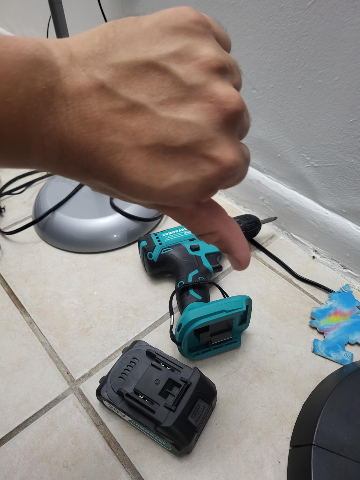 COMOWARE Cordless Drill, Electric Power Drill & Bits Set w/Charger& Battery customer photo 1