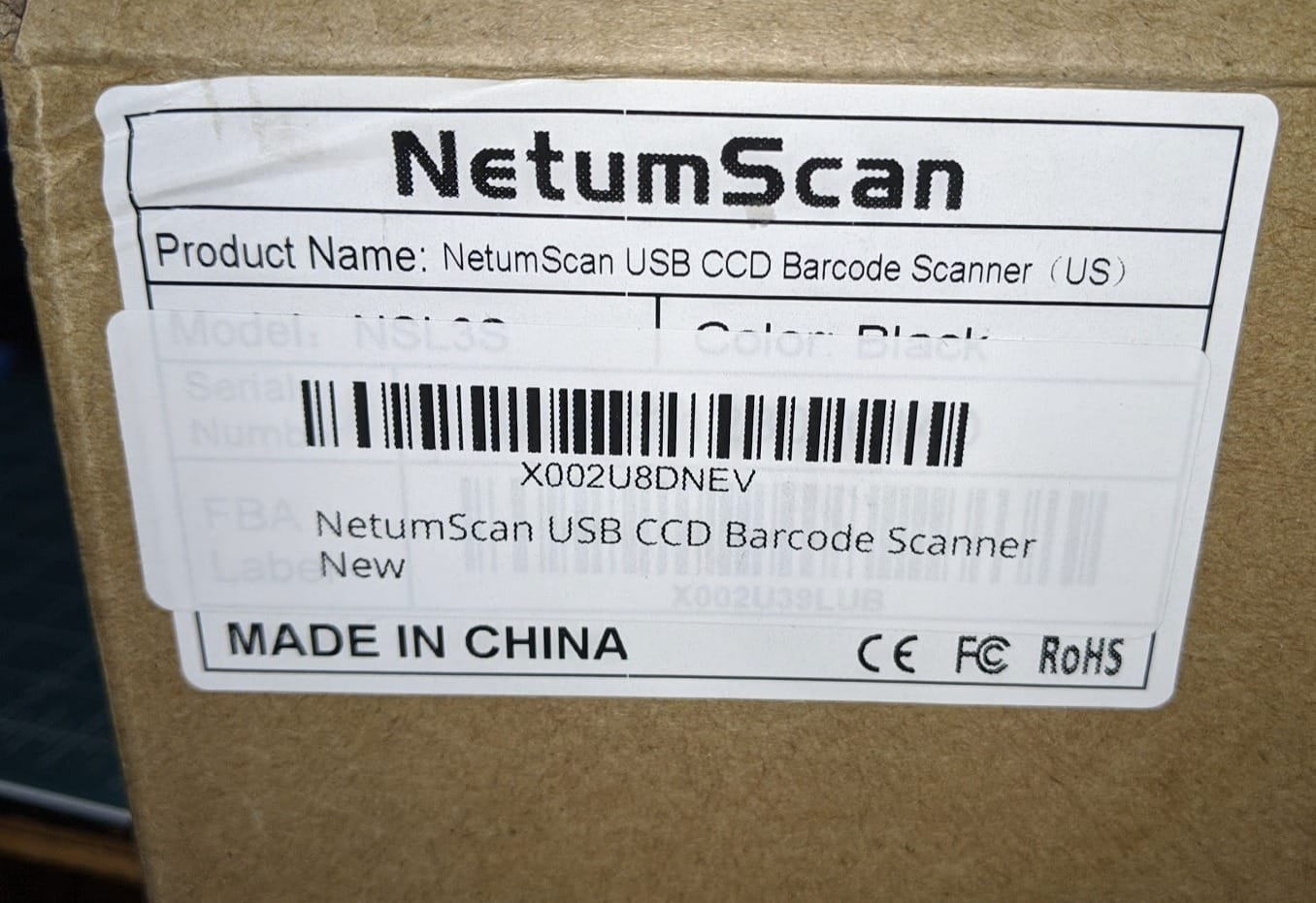 NetumScan Handheld USB 1D Barcode Scanner with Stand, Wired CCD for POS customer photo 1