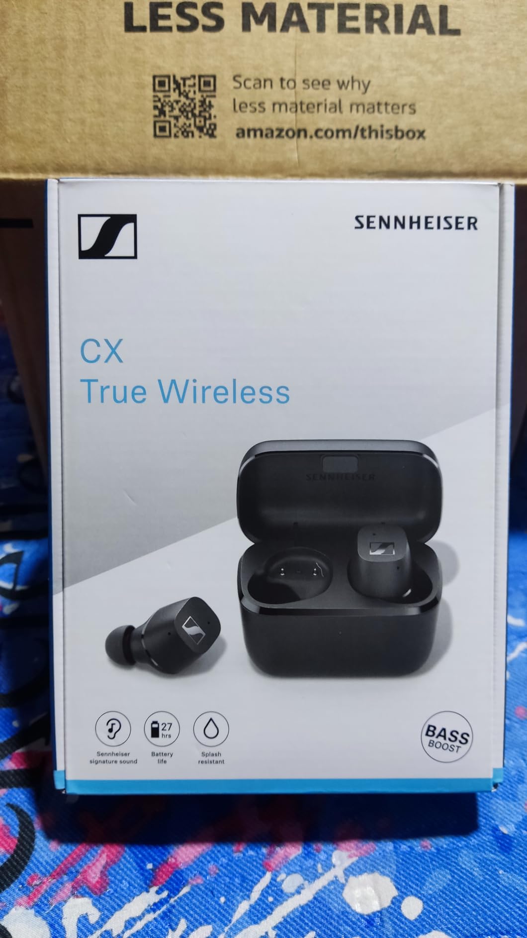 Sennheiser Consumer Audio CX True Wireless Earbuds - Bluetooth In-Ear Headphones for Music and Calls with Passive Noise Cancellation, Touch Controls, Bass Boost, IPX4 and 27-hour Battery Life, White customer photo 2
