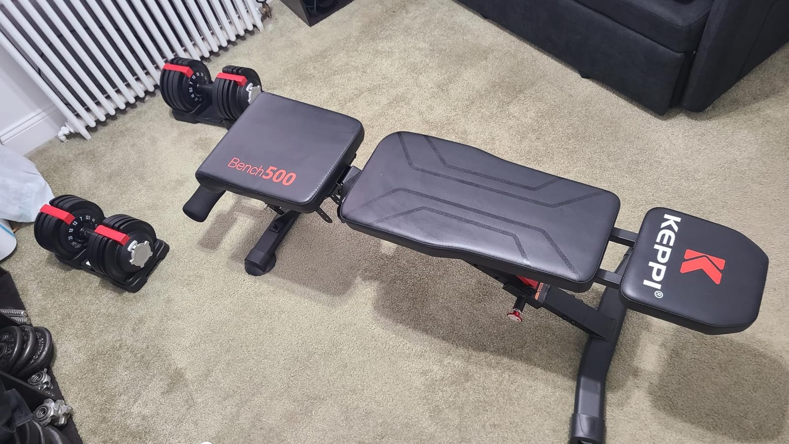 Keppi Weight Bench 900Lb, Adjustable Foldable Sturdy Bench for Home Gym customer photo 1