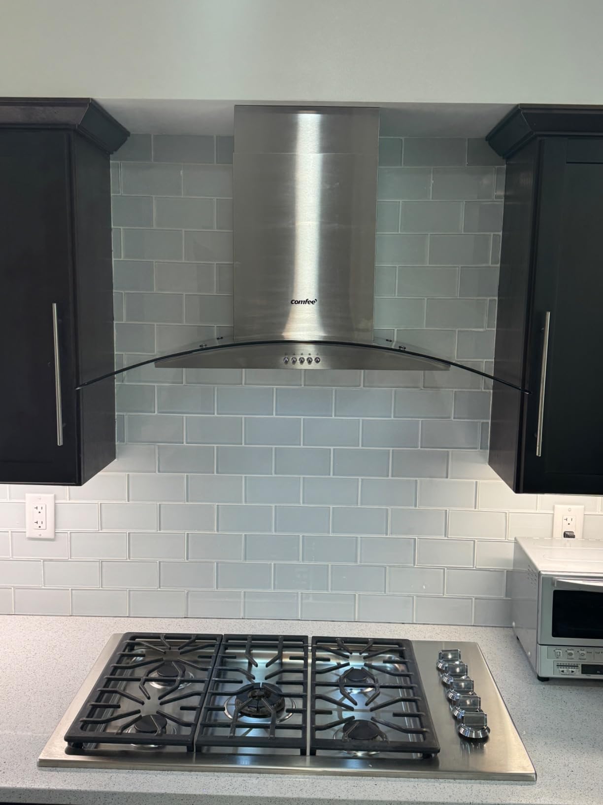 COMFEE' 30 Inch Wall Mount Range Hood, 450 CFM Ductless/Ducted Convertible customer photo 1