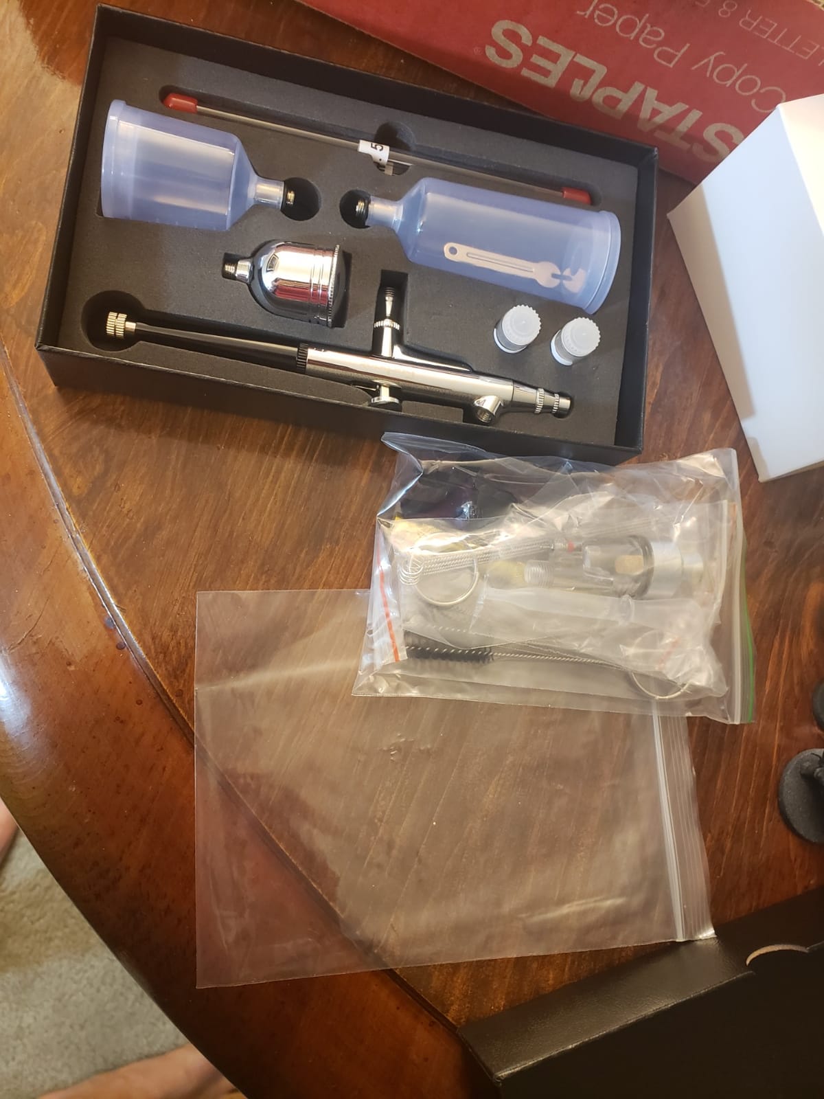Gocheer Airbrush Kit,Upgraded 48 PSI Dual-Action Airbrush Set customer photo 1