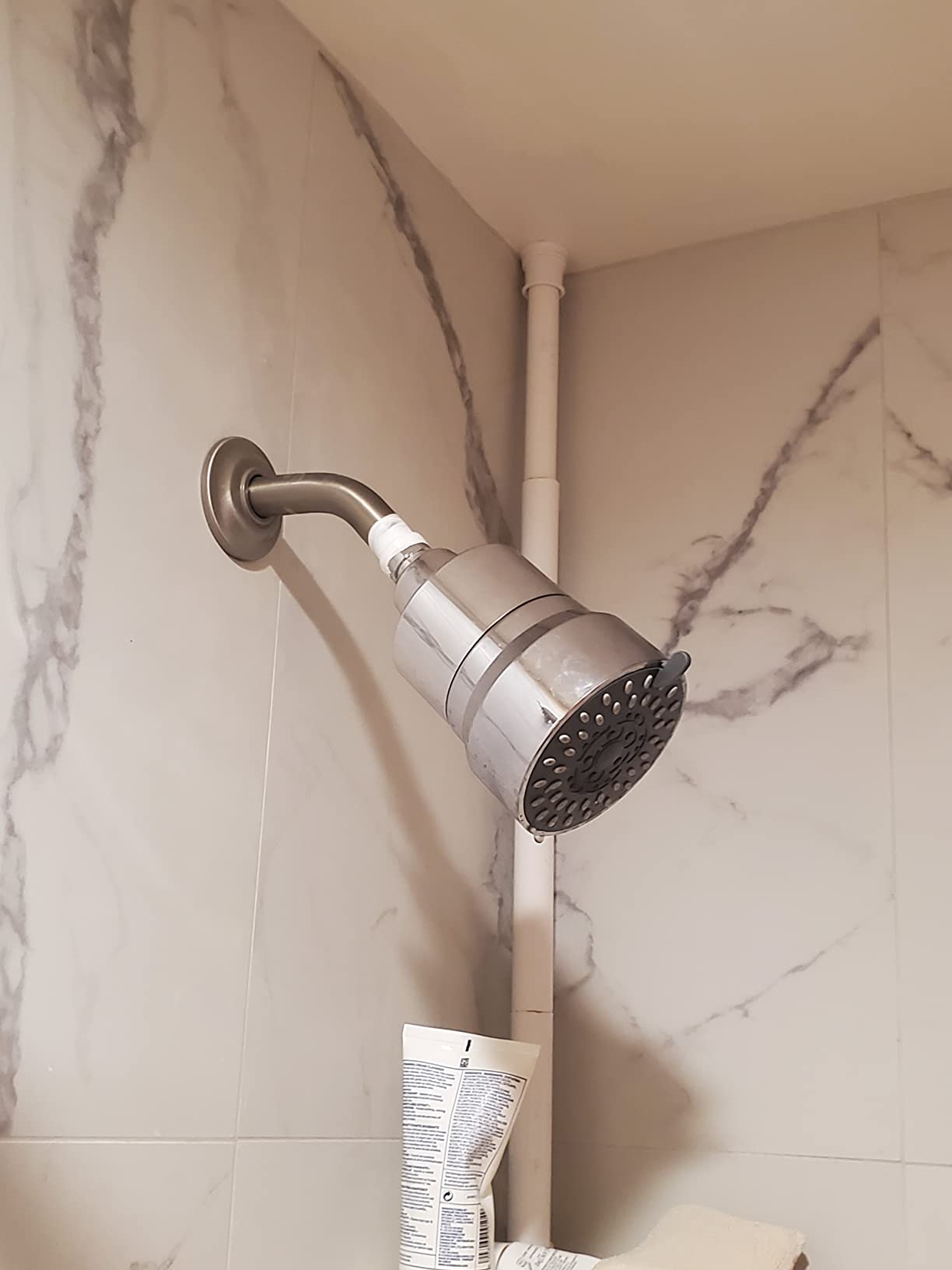 Filtered Shower Head, 3 Modes High Pressure Shower Head with 15 Stage Hard Water Filter Cartridge for Remove Chlorine and Harmful Substances customer photo 1