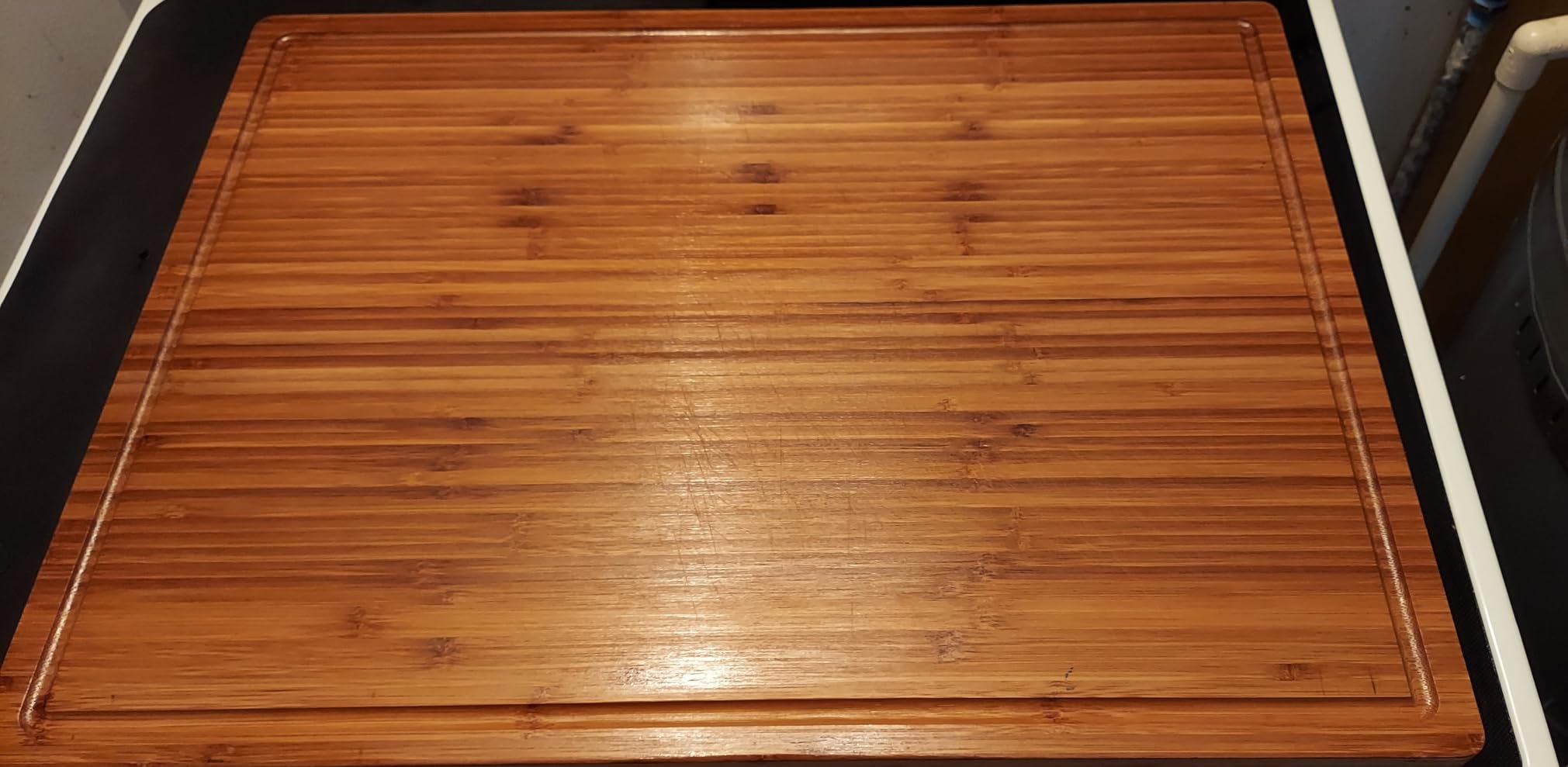 Allsum Extra Thick Wood Cutting Board for Kitchen, Reversible and Durable customer photo 2