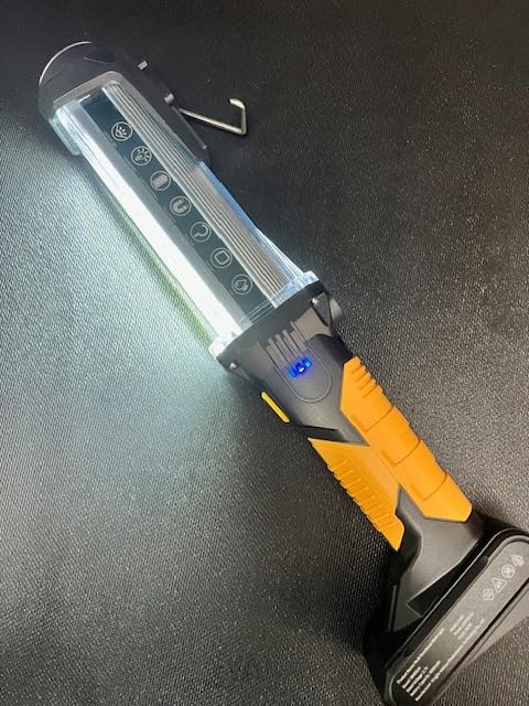 WARSUN Rechargeable COB LED Work Light-Magnetic Hands-Free Trouble Light with Hook, IPX4 Waterproof for Garage Repair, Mens Gifts-Emergency Light Tool for Adults Men Dad (Yellow) customer photo 2