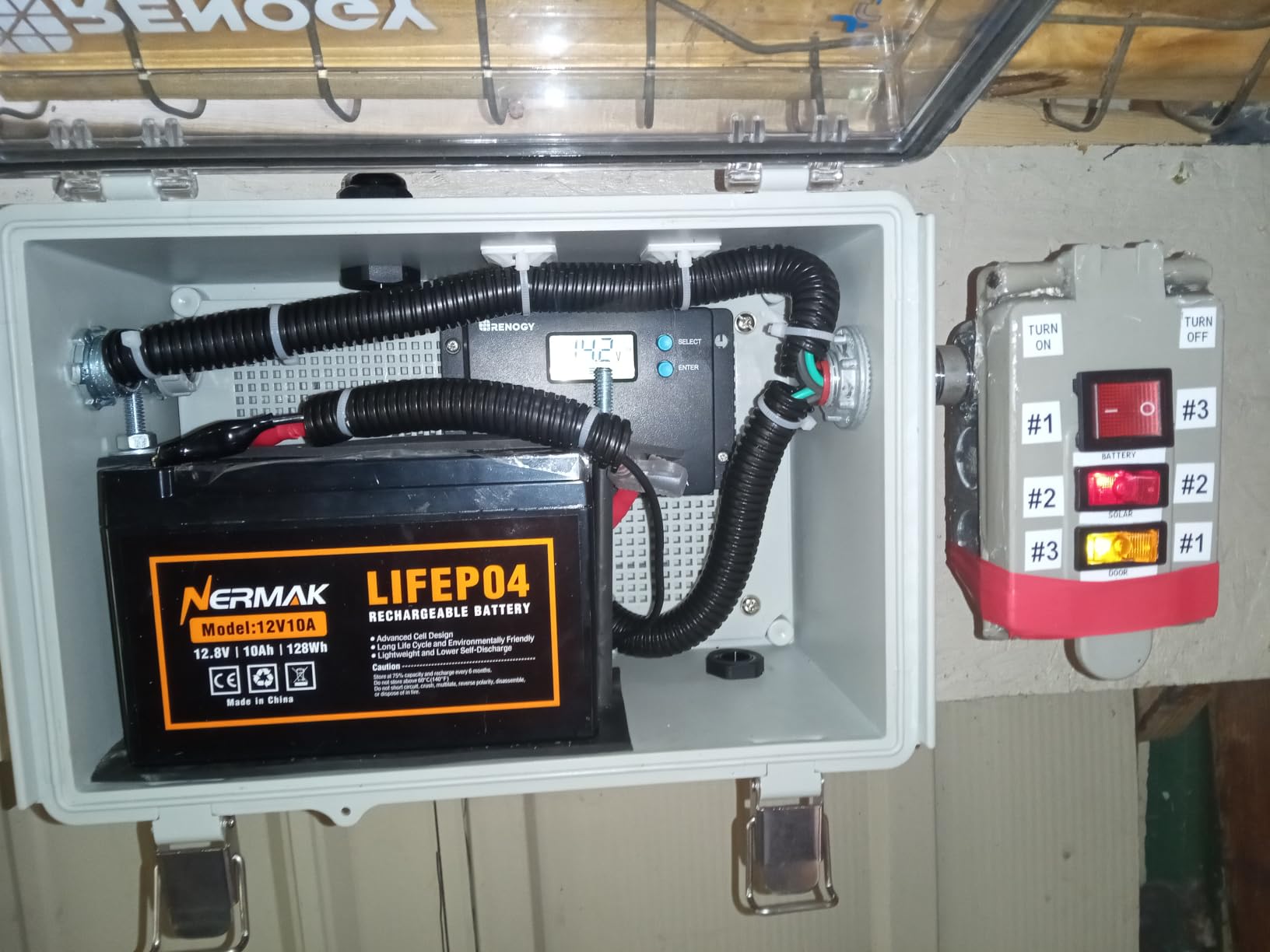 NERMAK 12V 10Ah Lithium LiFePO4 Deep Cycle Battery with 10A BMS,Lightweight customer photo 1