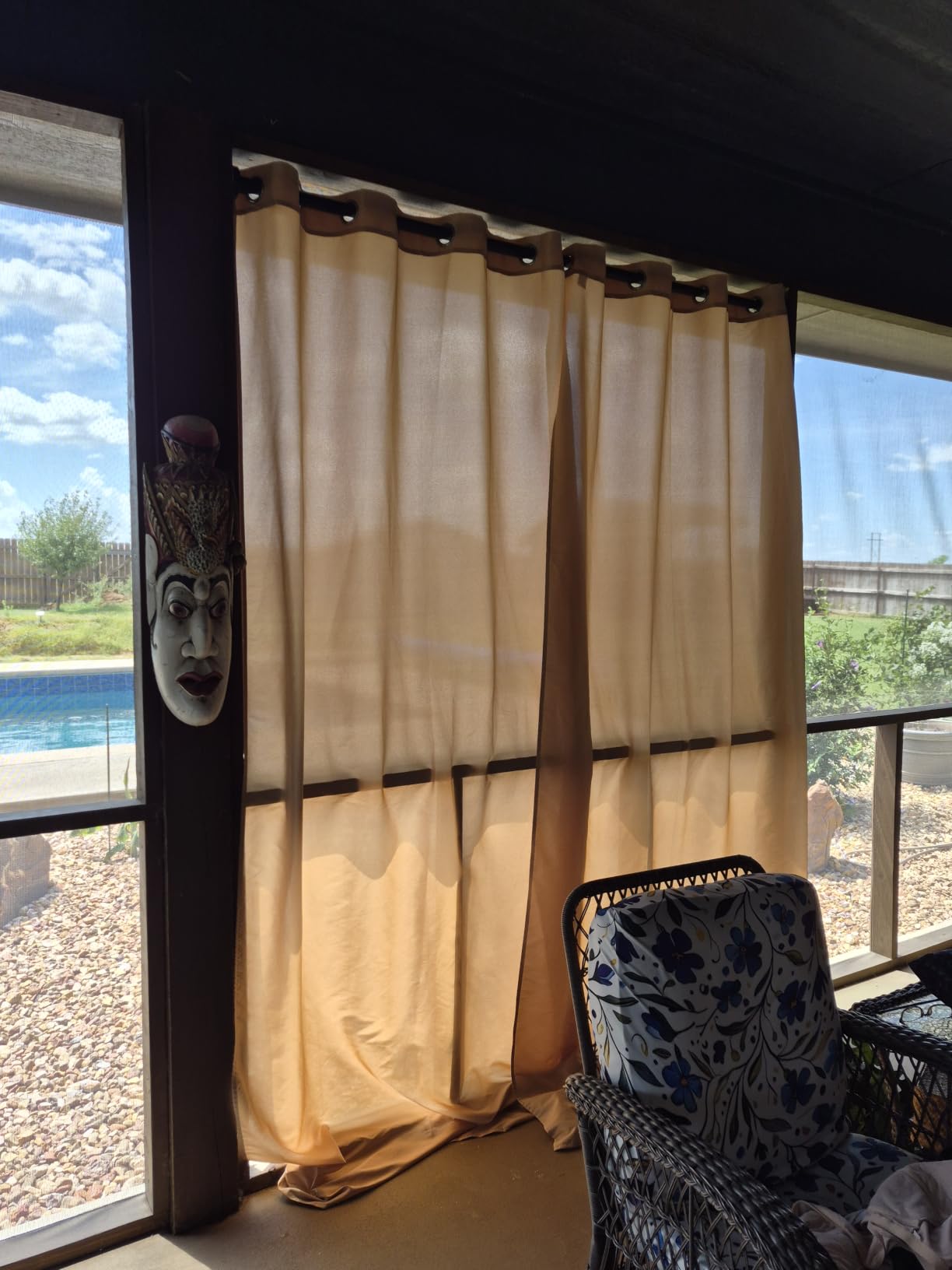 PureFit Outdoor Curtains for Patio Waterproof Weatherproof Outside Curtains customer photo 1
