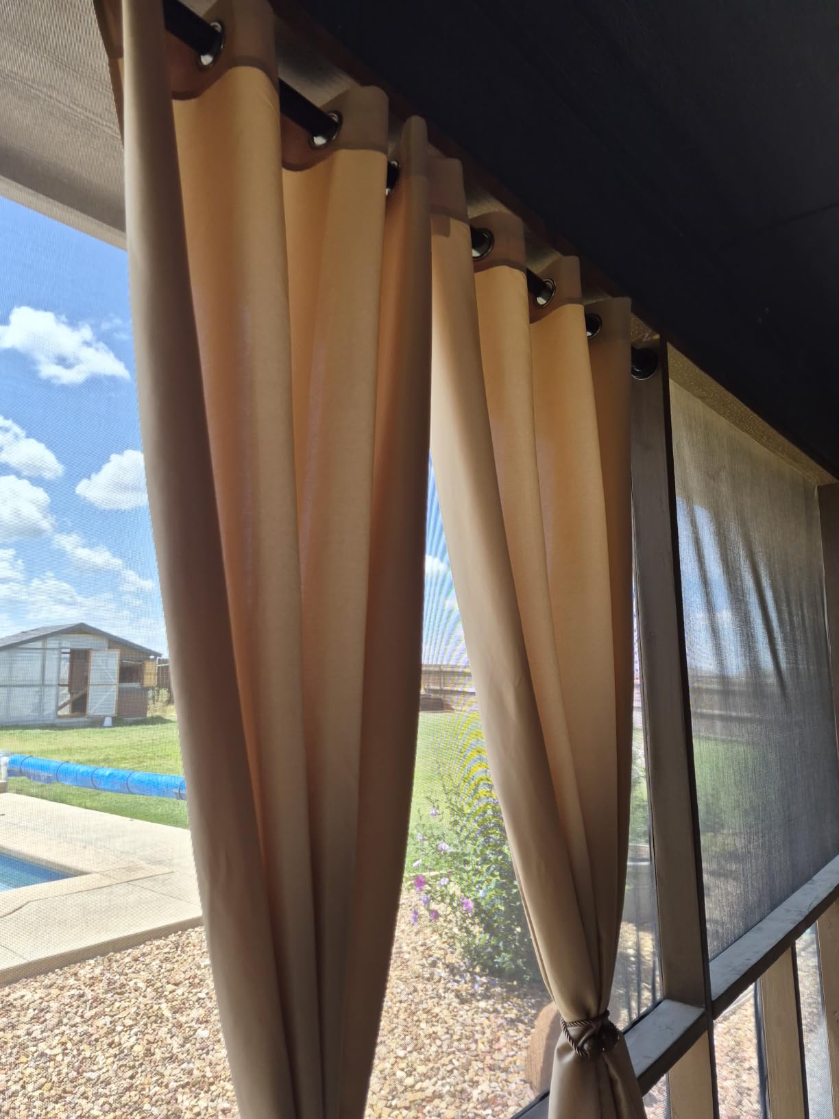 PureFit Outdoor Curtains for Patio Waterproof Weatherproof Outside Curtains customer photo 2