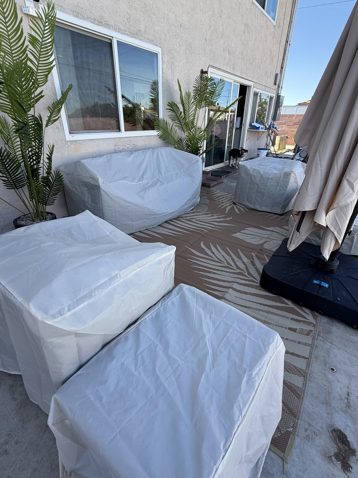 Rattaner Patio Wicker Furniture Set 6 Pieces Outdoor HDPE Wicker Conversation Couch Sectional Chair Sofa Set with Grey Cushions customer photo 1