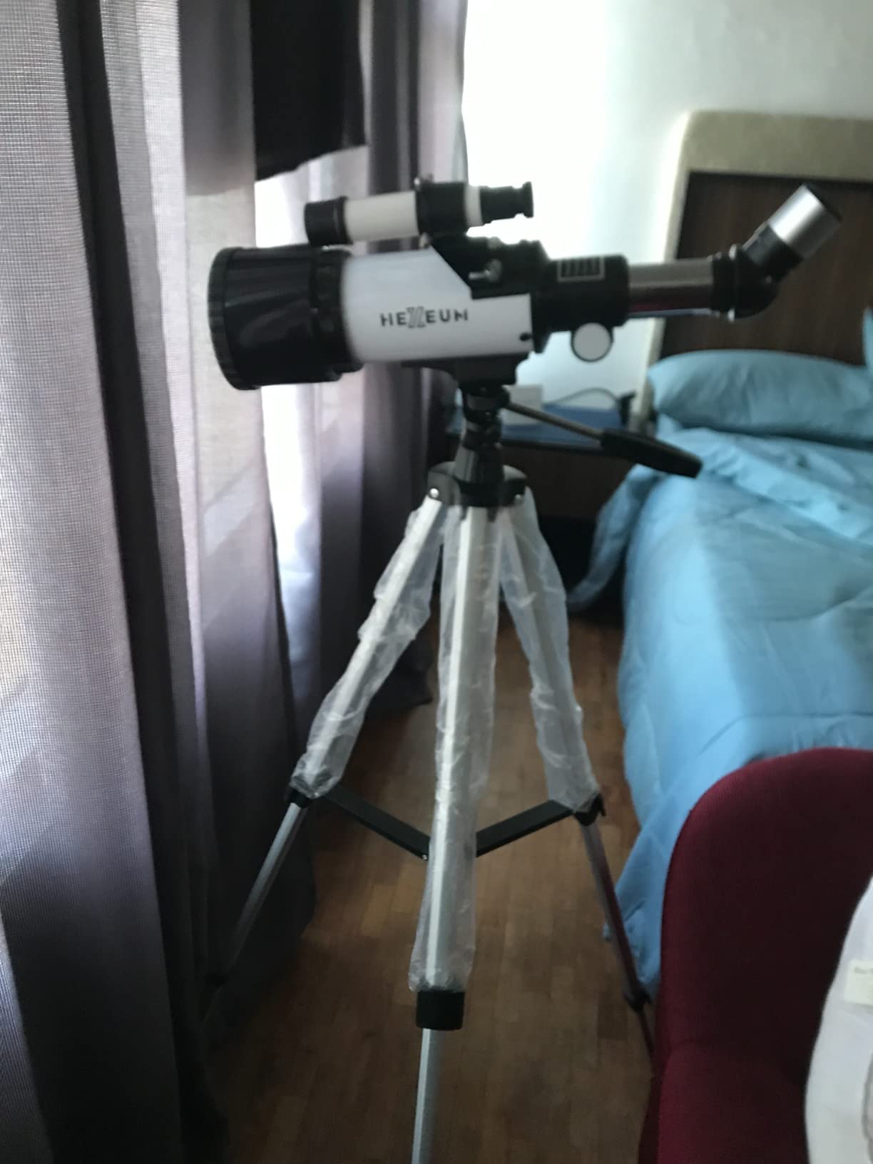 Koolpte 70mm 500mm Telescope for Beginners, AZ Mount Moon Viewing | 70mm 500mm telescope beginners; fully multi-coated optics, family stargazing kit with phone adapter and bag. customer photo 1