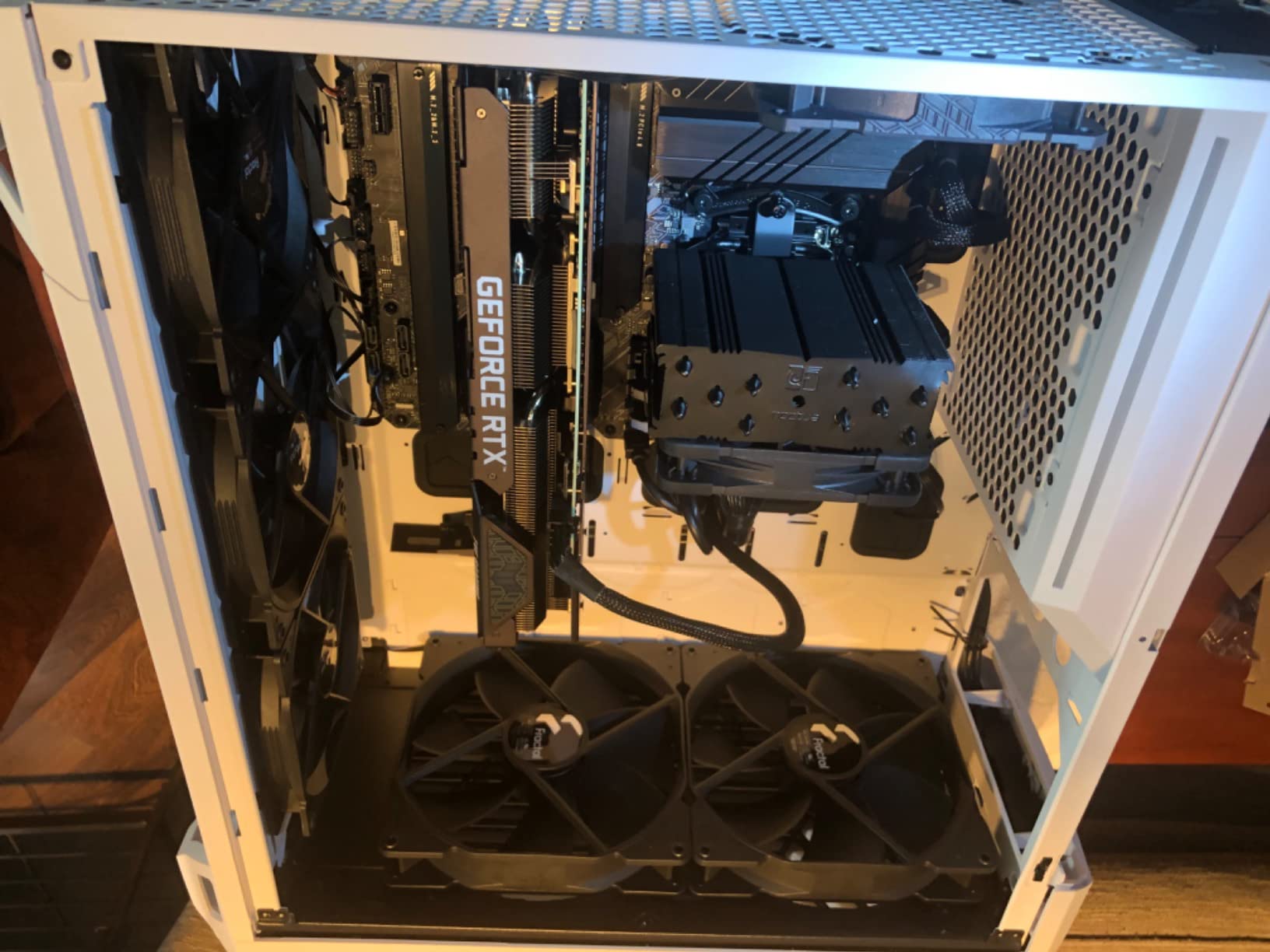 ASUS TUF Gaming NVIDIA GeForce RTX 3060 Ti V2 OC Edition Graphics Card (PCIe 4.0, 8GB GDDR6, LHR, HDMI 2.1, DisplayPort 1.4a, Dual Ball Fan Bearings, Military-Grade Certification, GPU Tweak II) customer photo 2