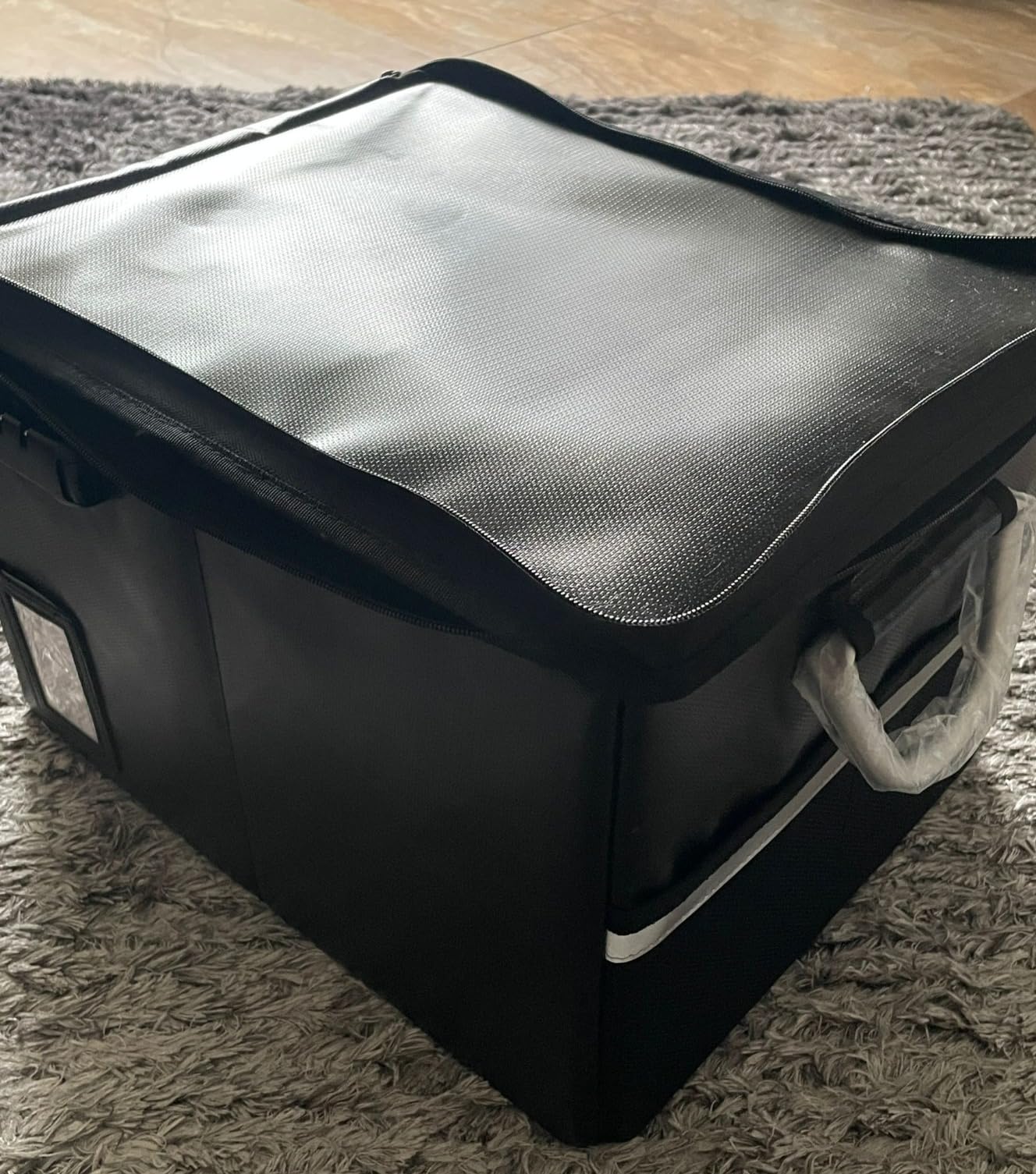 TOMKID Fireproof Document Box, Fireproof File Box with Lids, Important Document Organizer Box with Lock, Portable File Folder Organizer with Handle, 1 Folder (Random Color) customer photo 1