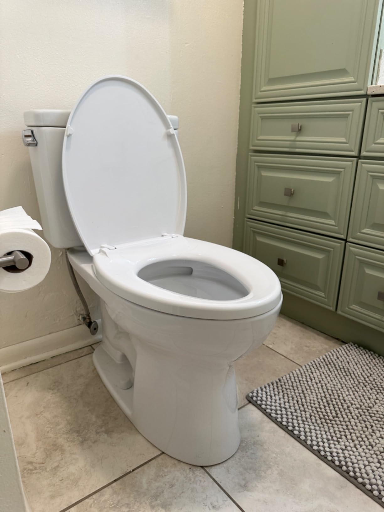 TOTO Drake Two-Piece Elongated 1.6 GPF TORNADO FLUSH Toilet with CEFIONTECT, Cotton White - CST776CSG#01 customer photo 2