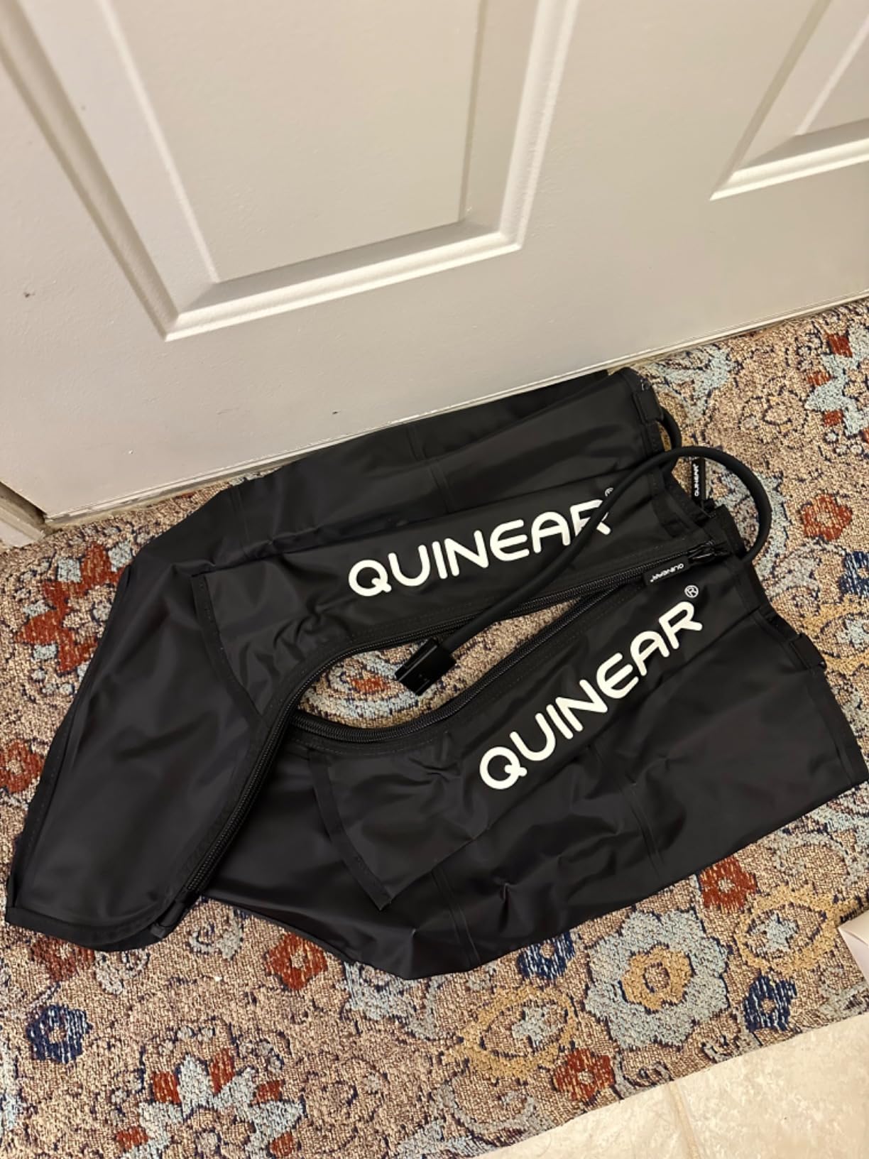 QUINEAR Leg Recovery System for Athletes, Air Compression Recovery Boots Massager for Circulation and Pain Relief - 9 Intensities 60-140 mmHg - FSA-HSA Eligible customer photo 2