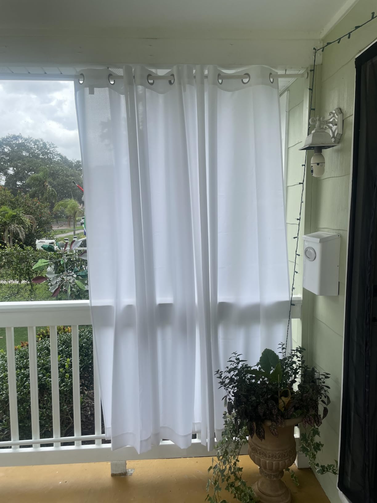 Easy-Going Outdoor Curtains for Patio 1 Panel, 54x84 inch, Beige customer photo 1