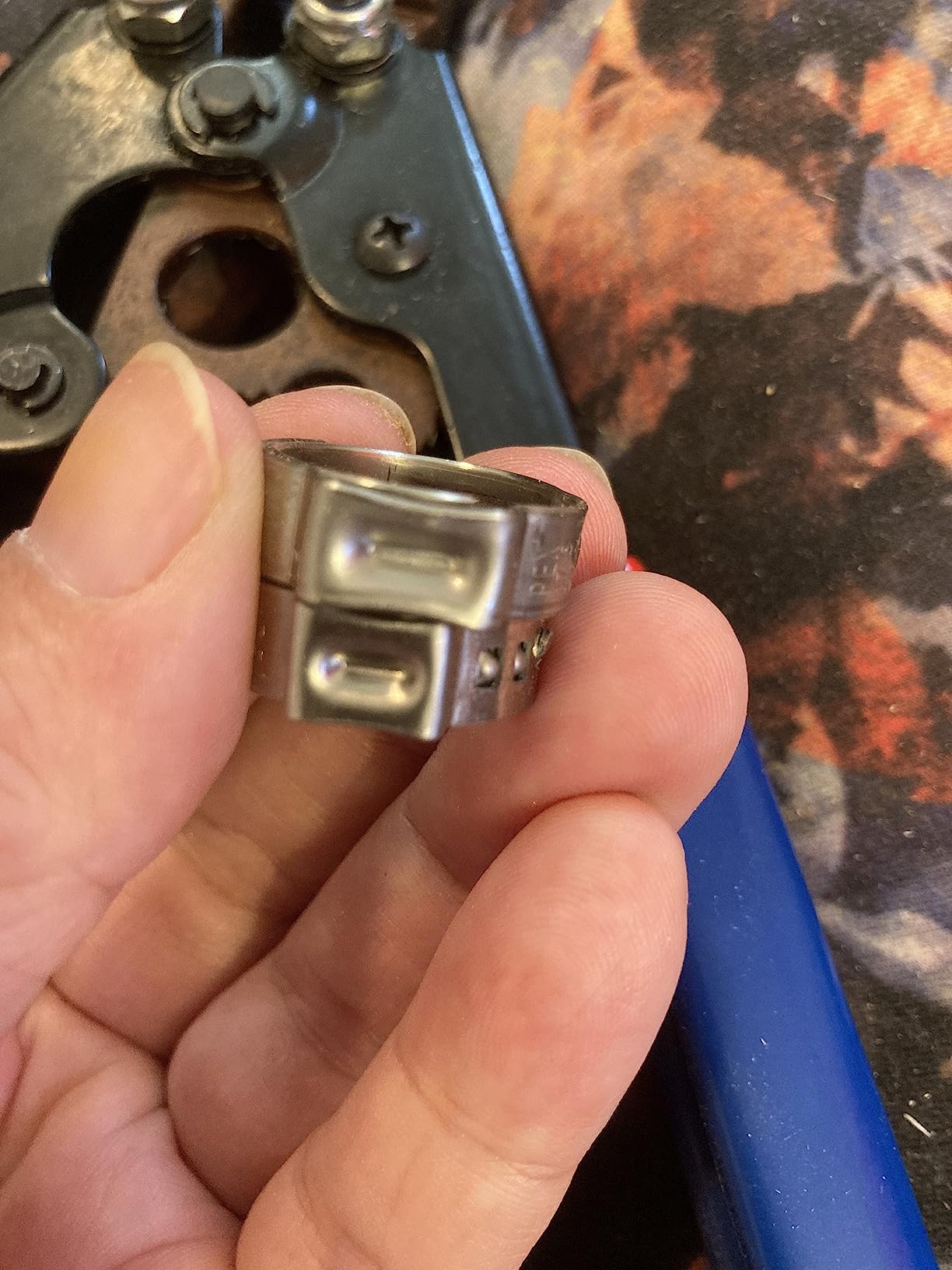 PEX Pipe Clamp Cinch Tool Crimping Tool Crimper for Stainless Steel Clamps from 3/8-inch to 1-inch with 1/2-inch 10PCS and 3/4-inch 10PCS SS PEX Clamps,with Pipe Cutter customer photo 2