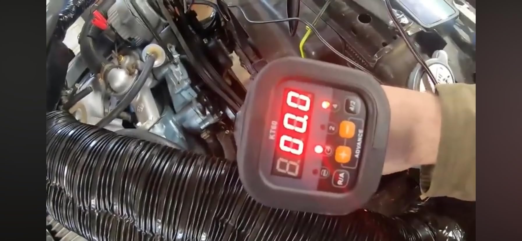 KZYEE KT60 Digital Timing Light with Tachometer & 0-90° Advance customer photo 2