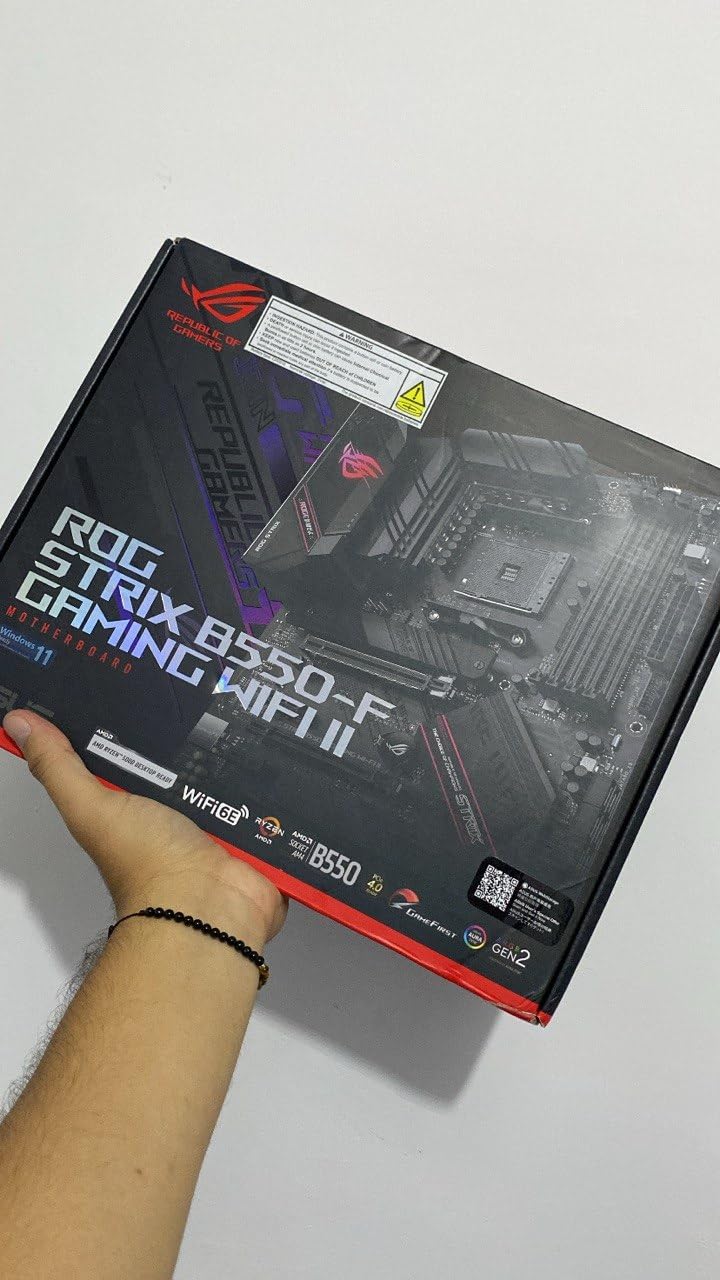 Asus ROG Strix B550-F Gaming WiFi II AMD AM4 (3rd Gen Ryzen) ATX Gaming Motherboard (PCIe 4.0,WiFi 6E, 2.5Gb LAN, BIOS Flashback, HDMI 2.1, Addressable Gen 2 RGB Header and Aura Sync) customer photo 1