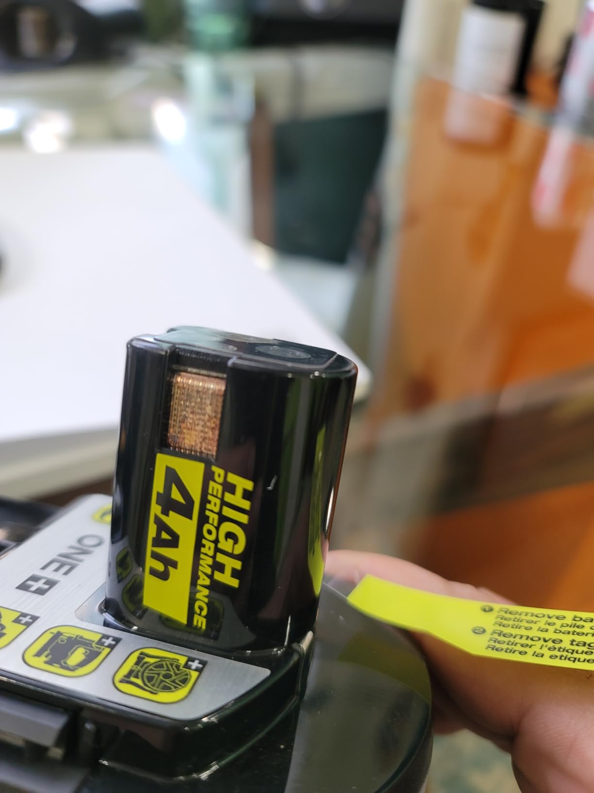 TTI Ryobi PBP004 ONE+ High Performance 18 Volts Lithium-Ion 4.0 Ah Battery customer photo 1