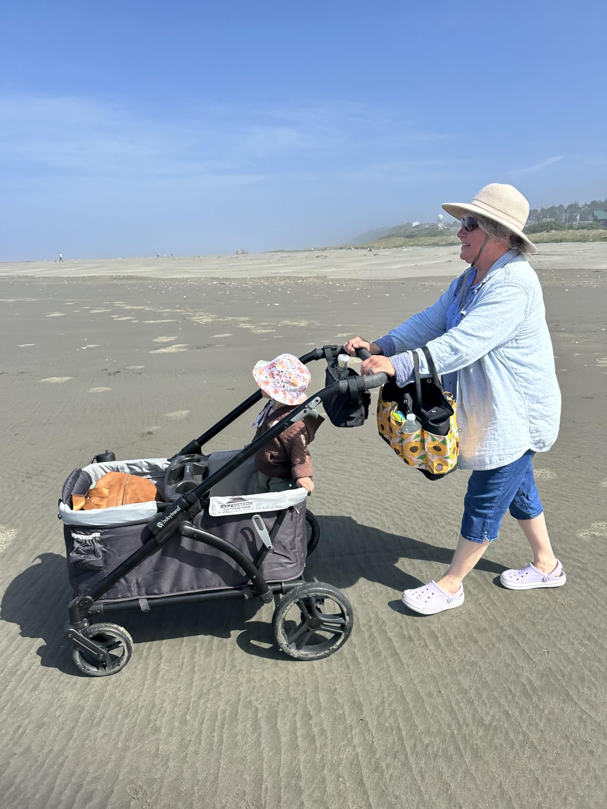 Baby Trend Expedition 2-in-1 Push/Pull Wagon with Canopy, Liberty Midnight customer photo 2
