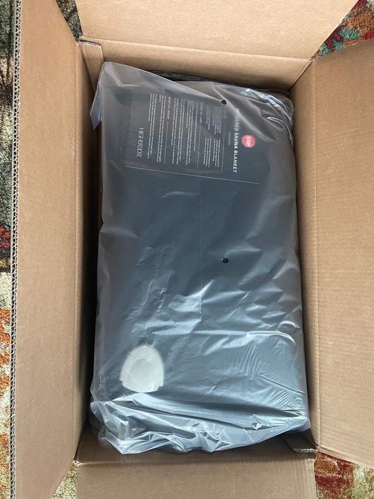 HigherDOSE Infrared Sauna Blanket with Low EMF for Personal Sauna at Home | Supports Full Body Detox, Muscle Recovery & Glowing Skin, Low EMF, 9 Temp Levels, Portable Home Sauna Spa Experience customer photo 1