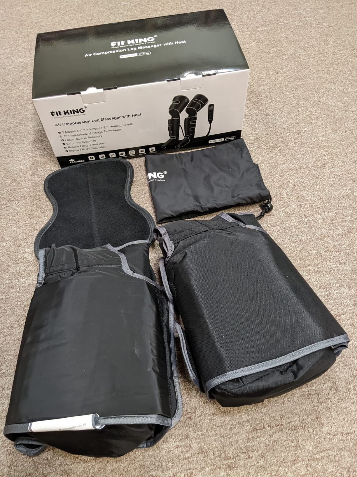 FIT KING Leg Massager with Heat and Air Compression, FSA-HSA customer photo 2