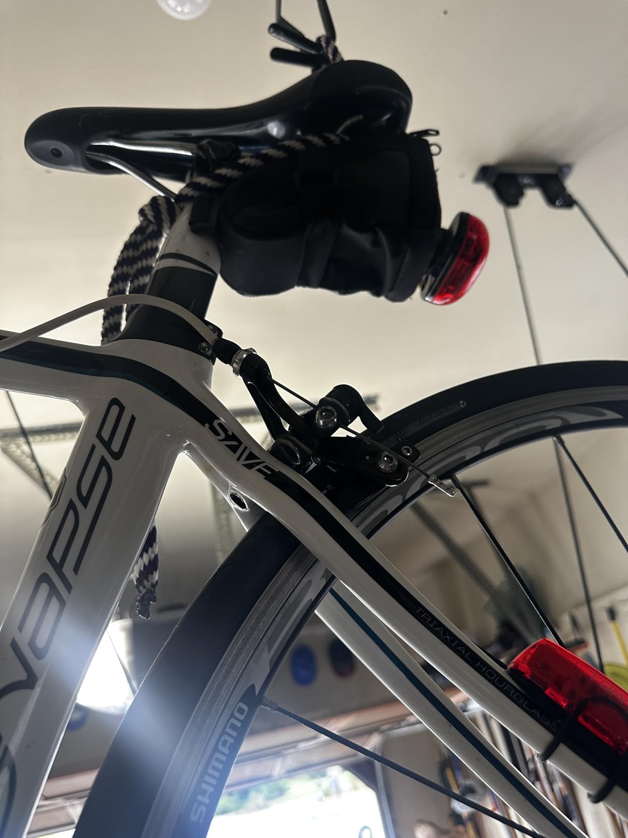 Wallmaster Ceiling Bike Hanger, Bicycle Lift Hoist Pulley System for Garage customer photo 1