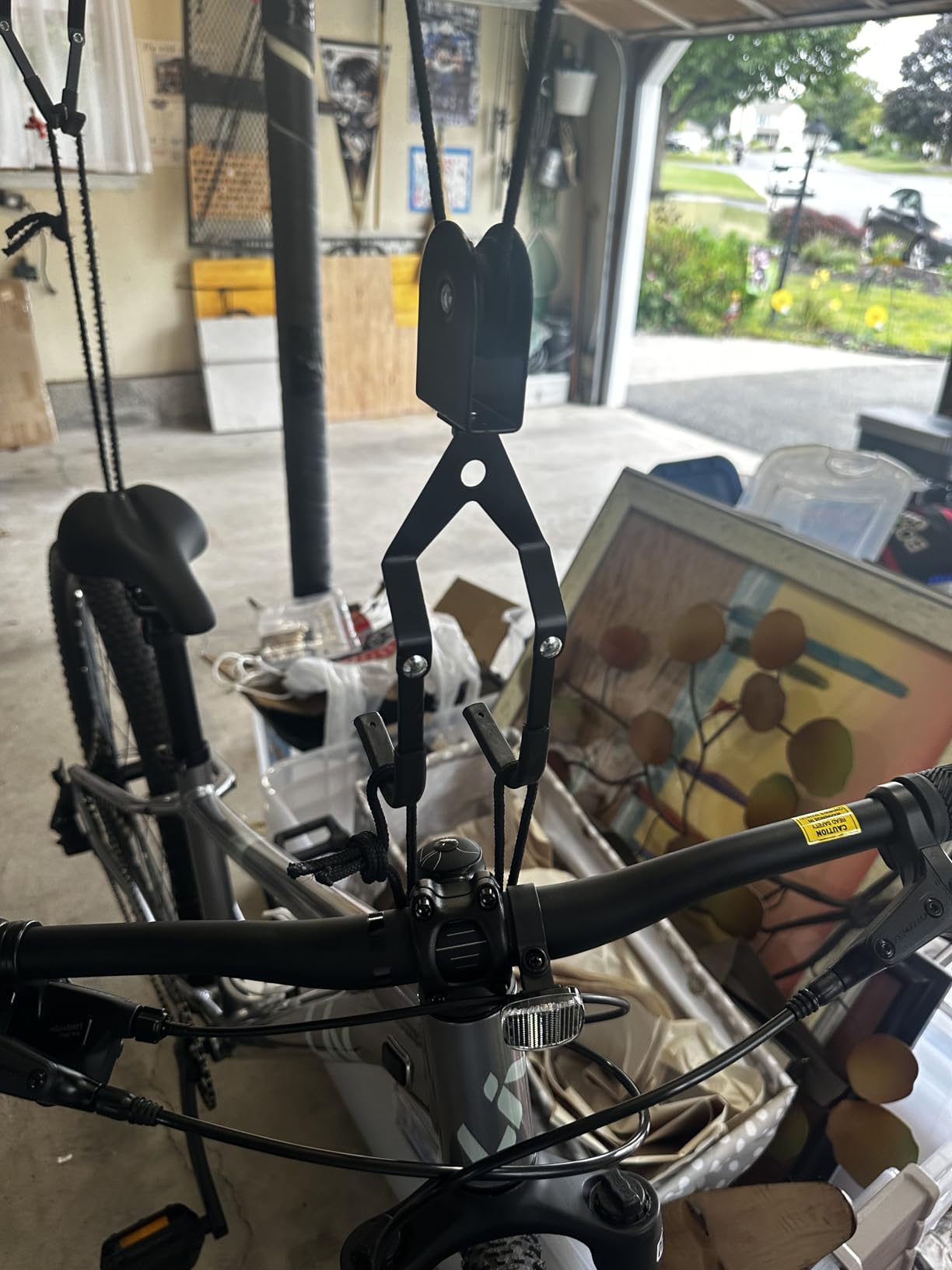 Wallmaster Ceiling Bike Hanger, Bicycle Lift Hoist Pulley System for Garage customer photo 2
