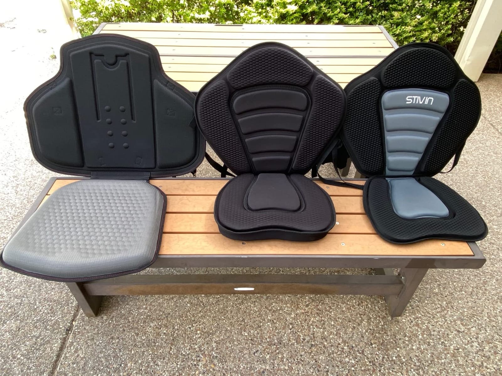 HLOGREE Kayak Seats - 1/2 Pck, Thicken Padded Seat Cushion with Back Support, Canoe & Ocean Sup Compatible customer photo 1