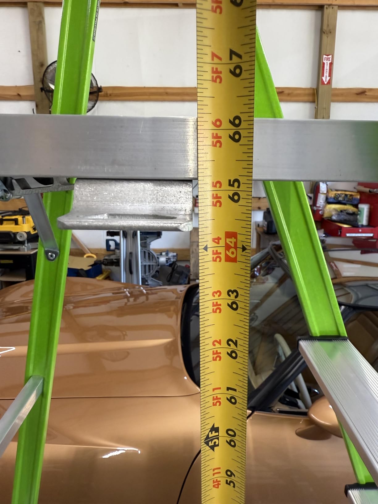 Little Giant MightyLite 8 ft Fiberglass Stepladder, Ground Cue, 15408-001 customer photo 1