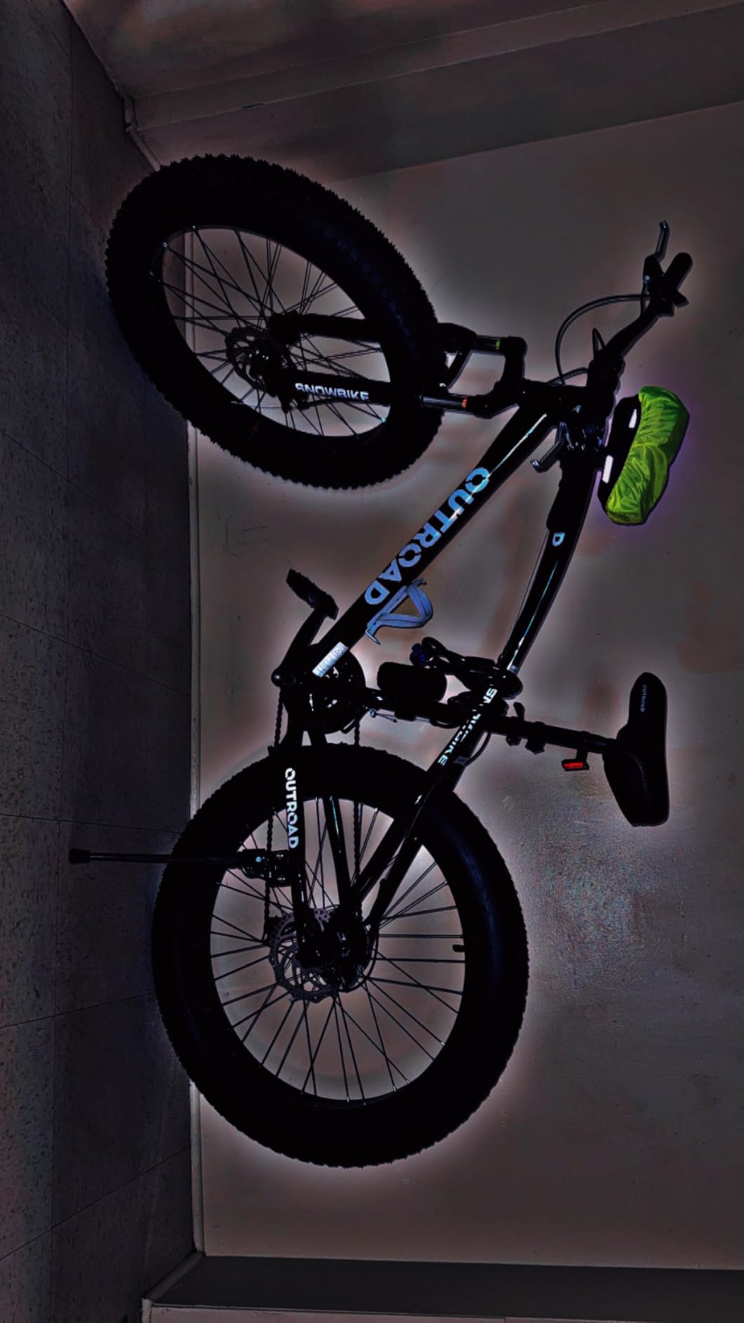Outroad Fat Tire Mountain Bike with 26 inch Wheels, 21 Speed with High Carbon Steel Frame, Double Disc Brake and Front Suspension Anti-Slip Bikes customer photo 1