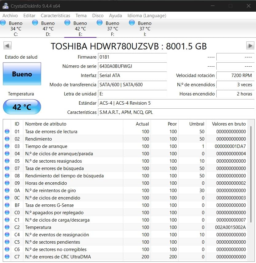 Toshiba X300 PRO 16TB High Workload Performance for Creative Professionals 3.5-Inch Internal Hard Drive – Up to 300 TB/Year Workload Rate CMR SATA 6 GB/s 7200 RPM 512 MB Cache - HDWR51GXZSTB customer photo 2