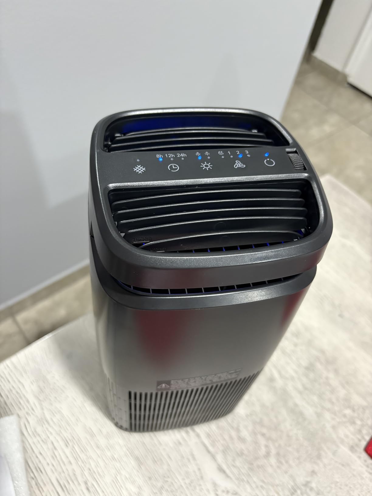 POMORON Air Purifiers for Home with Negative Ion and UV, MJ002H, Black customer photo 1