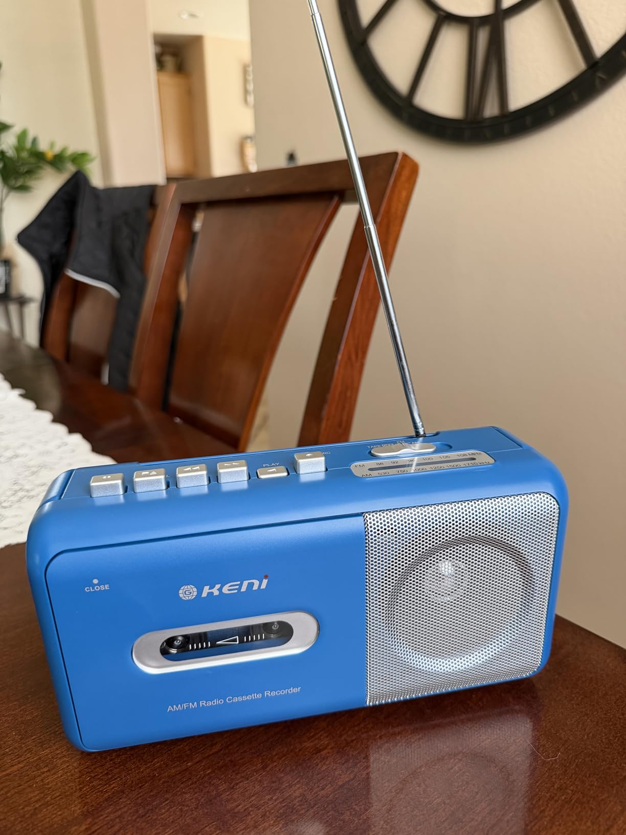 G Keni Portable Cassette Tape Player Recorder, AM/FM Radio Cassette Player with Built in Speaker, Headphone Jack, AC or Battery Operated Tape Player, Black customer photo 2