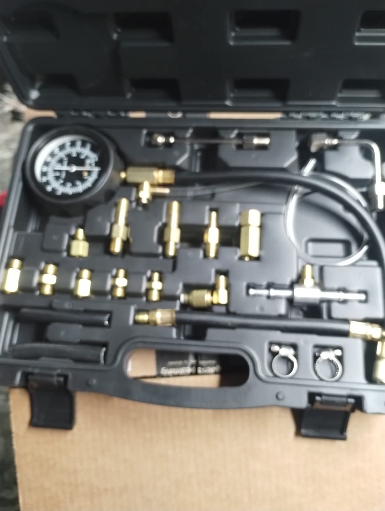 OMT Fuel Injection Pressure Tester Kit With 140 PSI Gauge, Quick Fittings customer photo 2