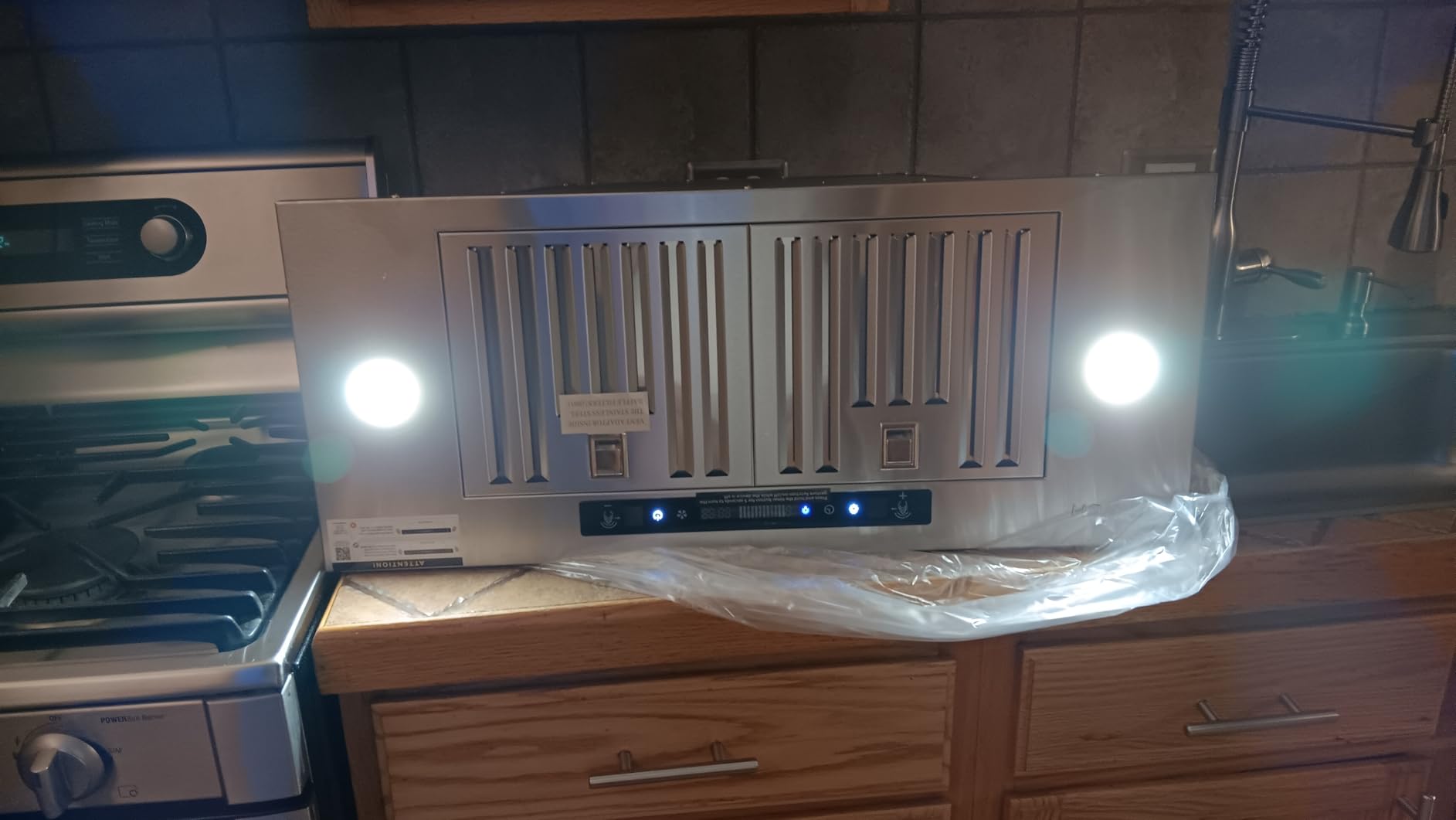 30 inch Black Insert Range Hood, 900 CFM Ducted/Ductless Vent Hood customer photo 1