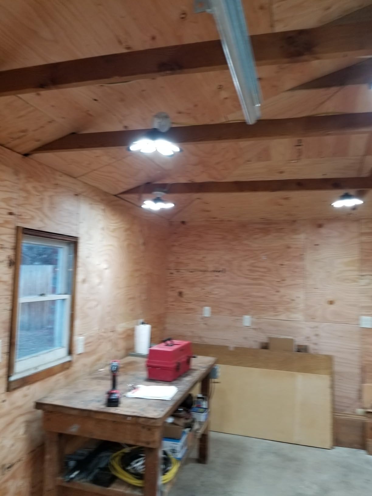 TANBABY 2 Pack LED Garage Lights, Deformable Ceiling Light, 30000LM 6500K customer photo 2