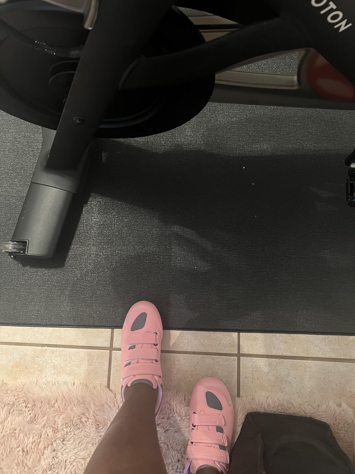 Peloton Bike Mat, Exercise Equipment Floor Protector, Black, 72