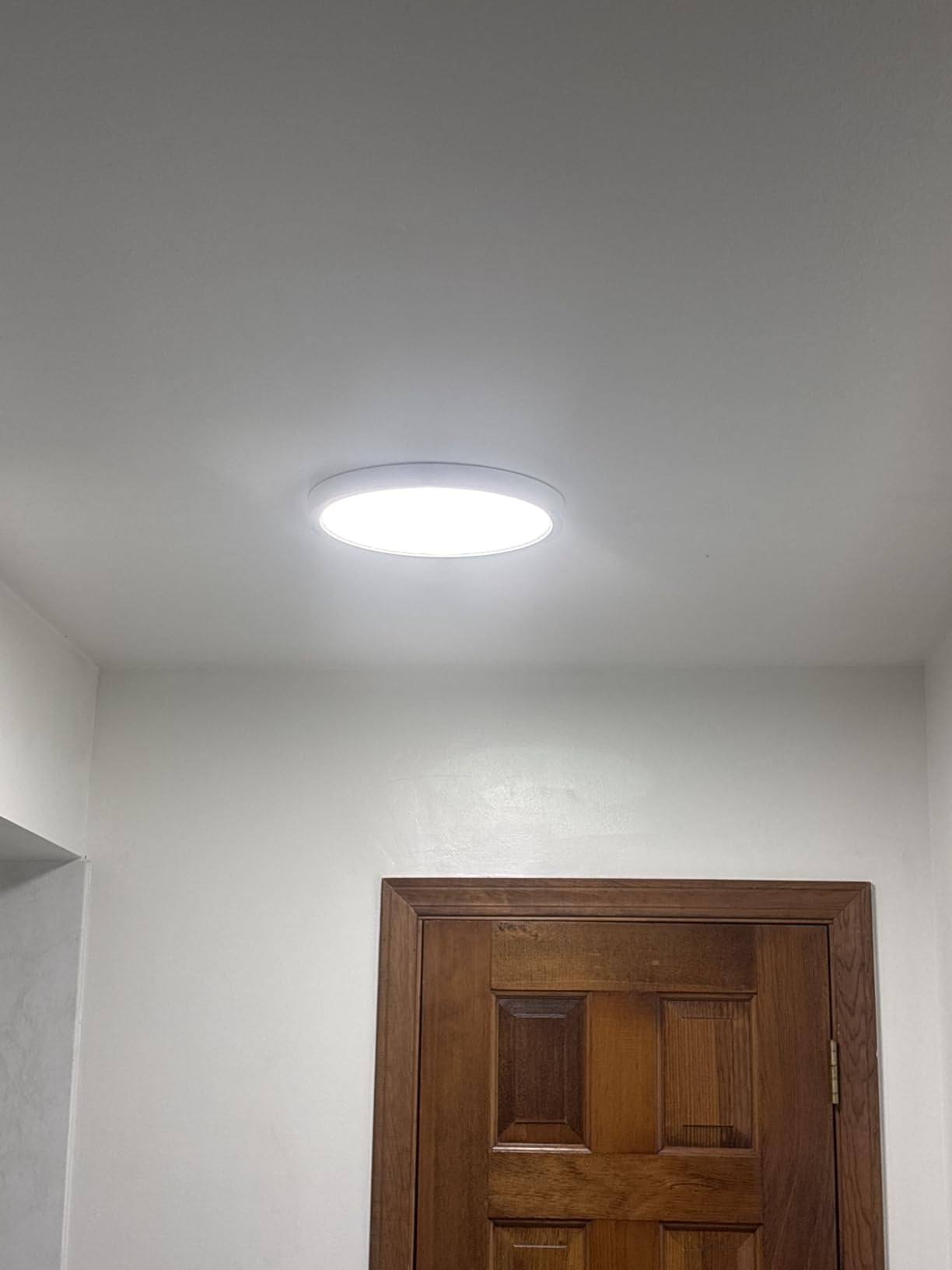 Allsmartlife LED Flush Mount Ceiling Light Fixture, 12inch 24W 2880lm CCT 3000K/4000K/6500K Thin Round Flat Panel Light Surface Mount for Kitchen, Bedroom, Laundry. Dimmable Ceiling Lamp customer photo 2