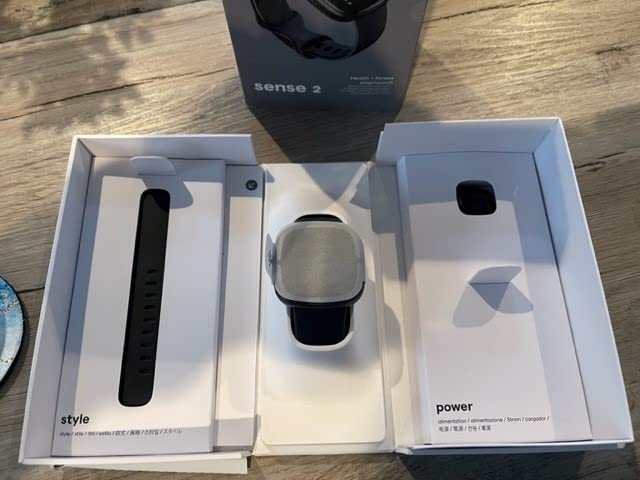 Fitbit Sense 2 Health and Fitness Smartwatch - Lunar White/Platinum customer photo 2