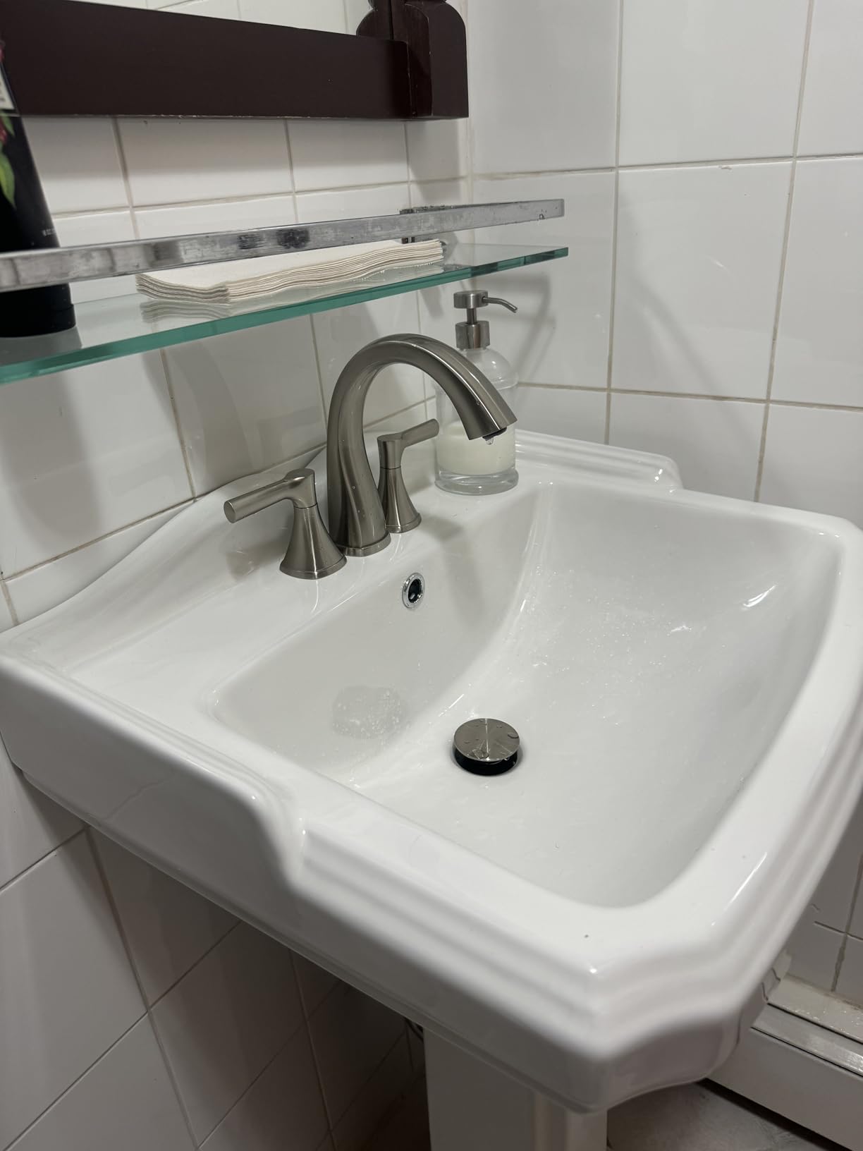 DeerValley Bathroom Pedestal Sink White 23