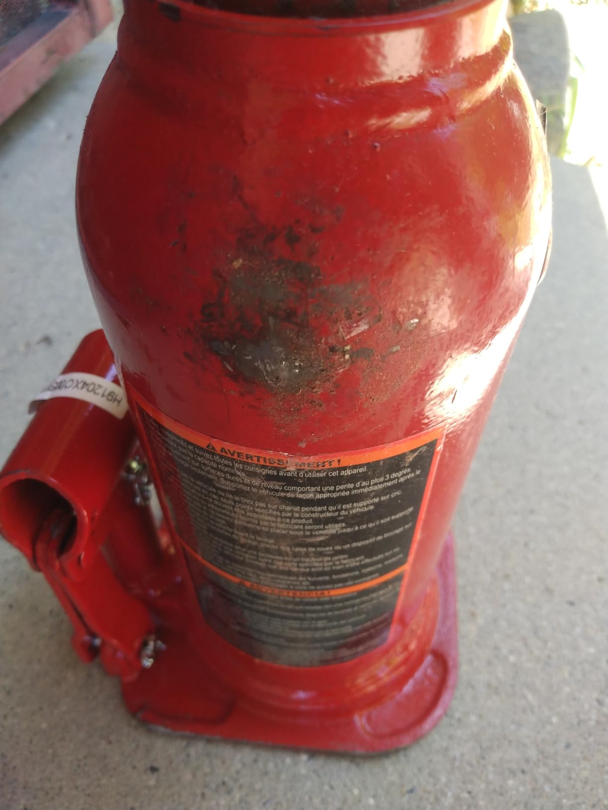 BIG RED 10 Ton (20,000 LBs) Torin Welded Hydraulic Car Bottle Jack for Auto Repair and House Lift, Red, TAM91003B customer photo 2
