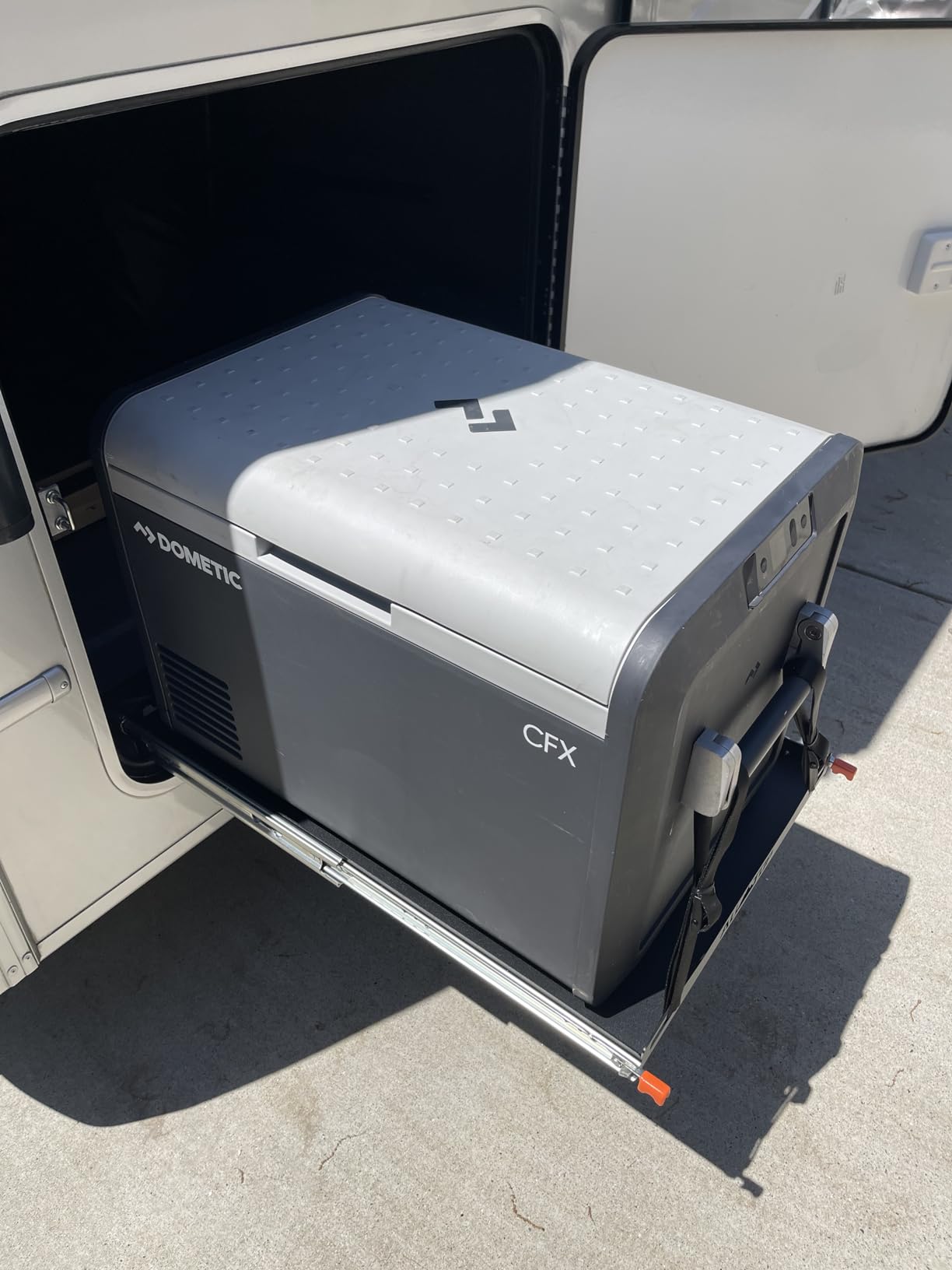 ALL-TOP Fridge Slide (Inner 29.3 x 18.7in) Vehicle Refrigerator Freezer Slider with 4 Buckle Straps, Universal Fit, Max 287 LBS, 3rd Gen customer photo 1