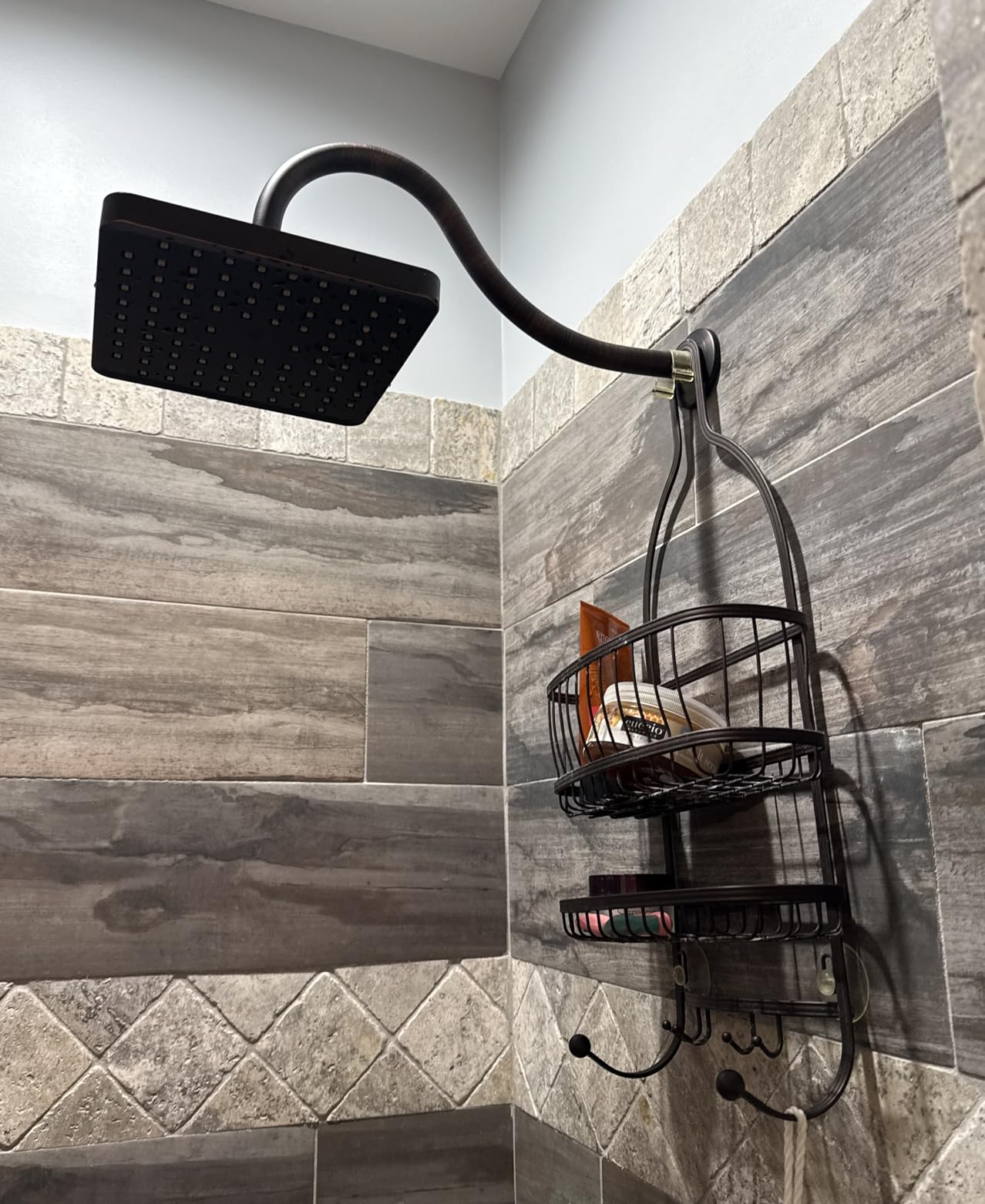 SparkPod Rain Shower Head, 8 Inch Square, Luxury Polished Chrome Finish customer photo 2