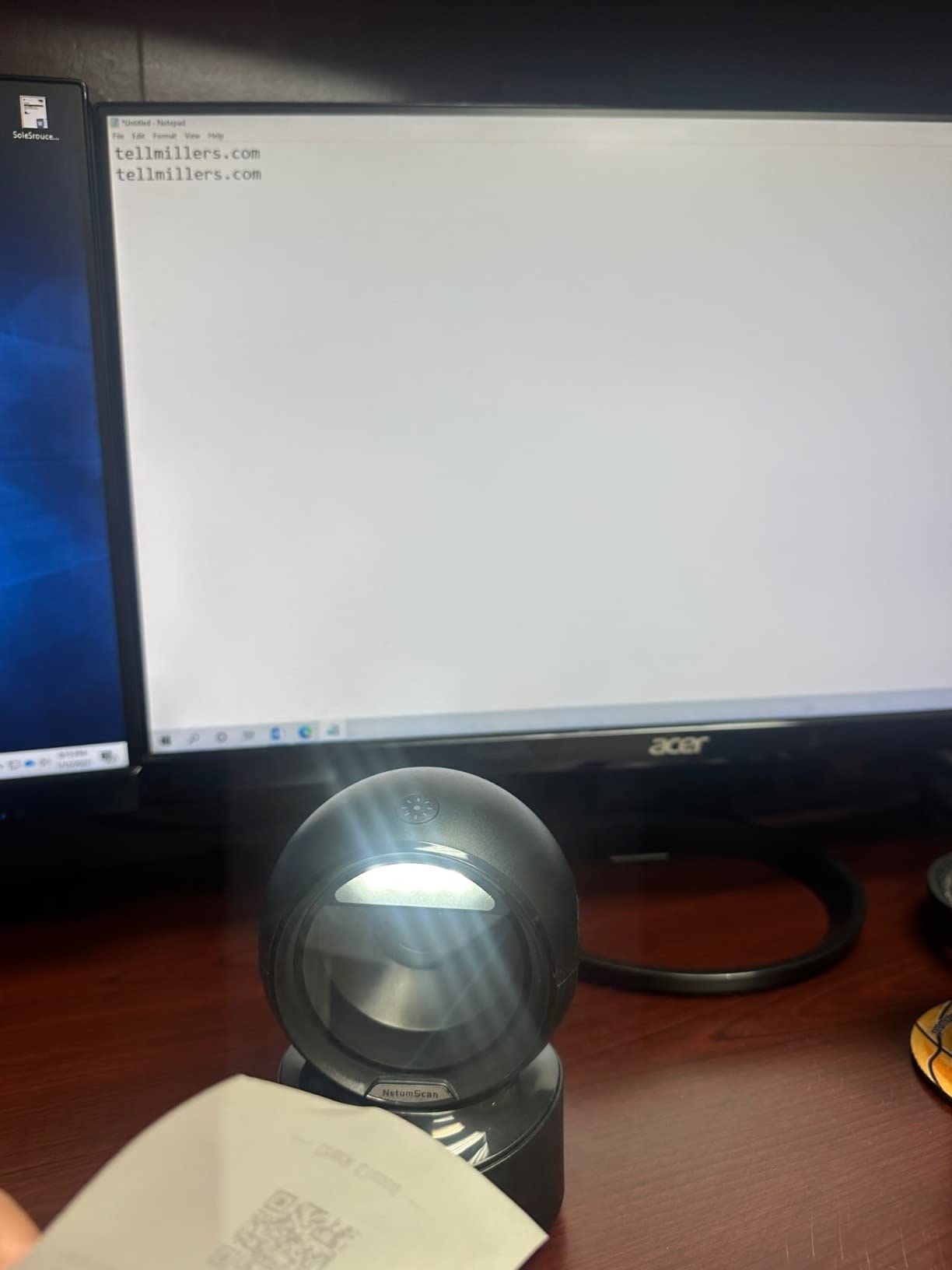 NetumScan Desktop Barcode Scanner, USB QR Code Reader customer photo 2