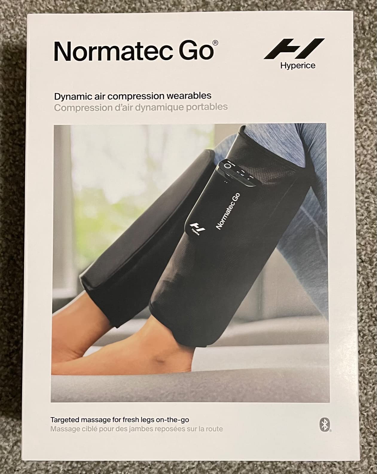 Hyperice Normatec Go Wireless Mobile Dynamic Air Compression Calf Muscles | Portable | Increase Circulation | Reduce Pain | Tension in Legs | Bluetooth Enabled | 7 Levels Customizable Pressure customer photo 1