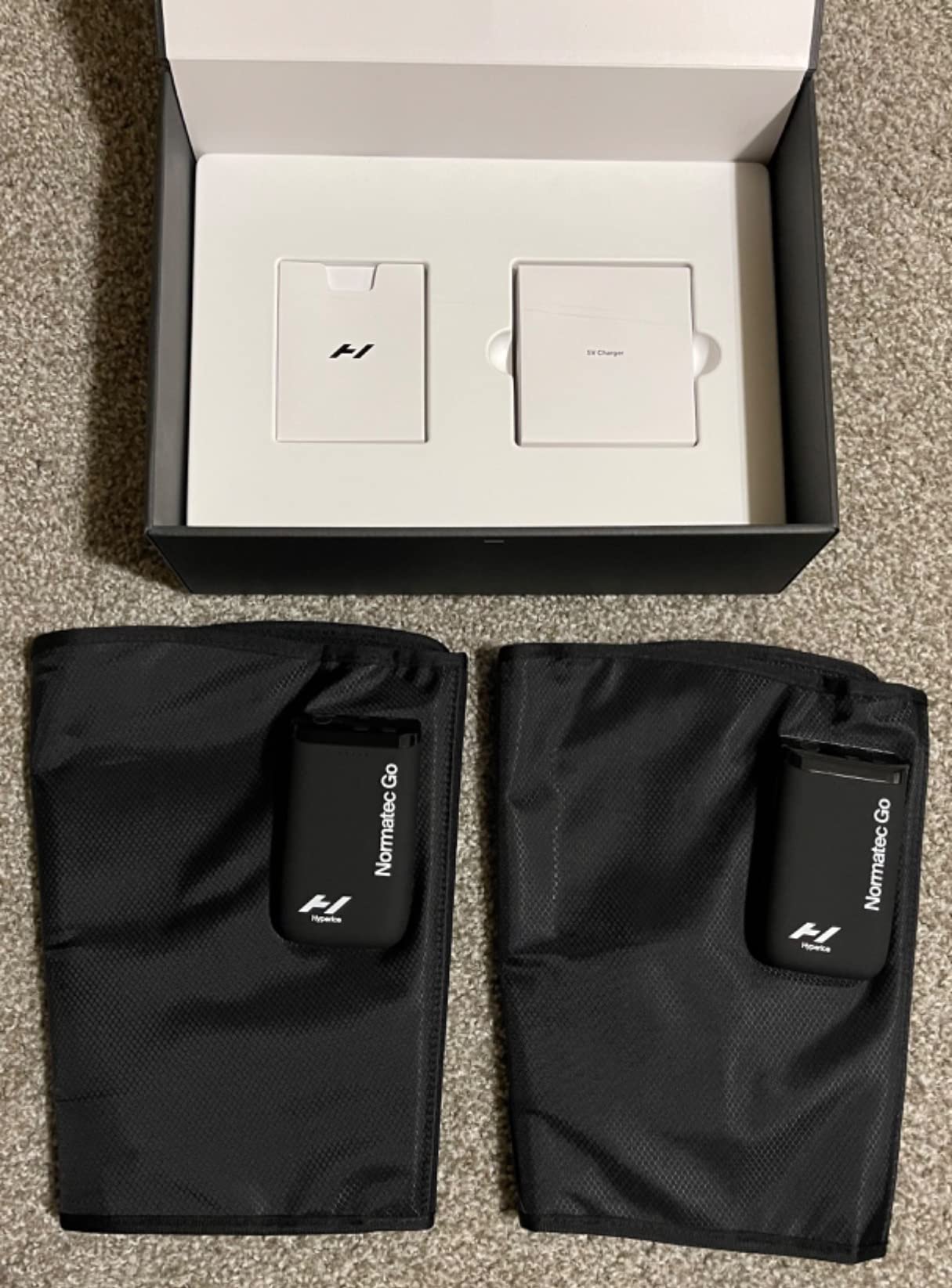 Hyperice Normatec Go Wireless Mobile Dynamic Air Compression Calf Muscles | Portable | Increase Circulation | Reduce Pain | Tension in Legs | Bluetooth Enabled | 7 Levels Customizable Pressure customer photo 2