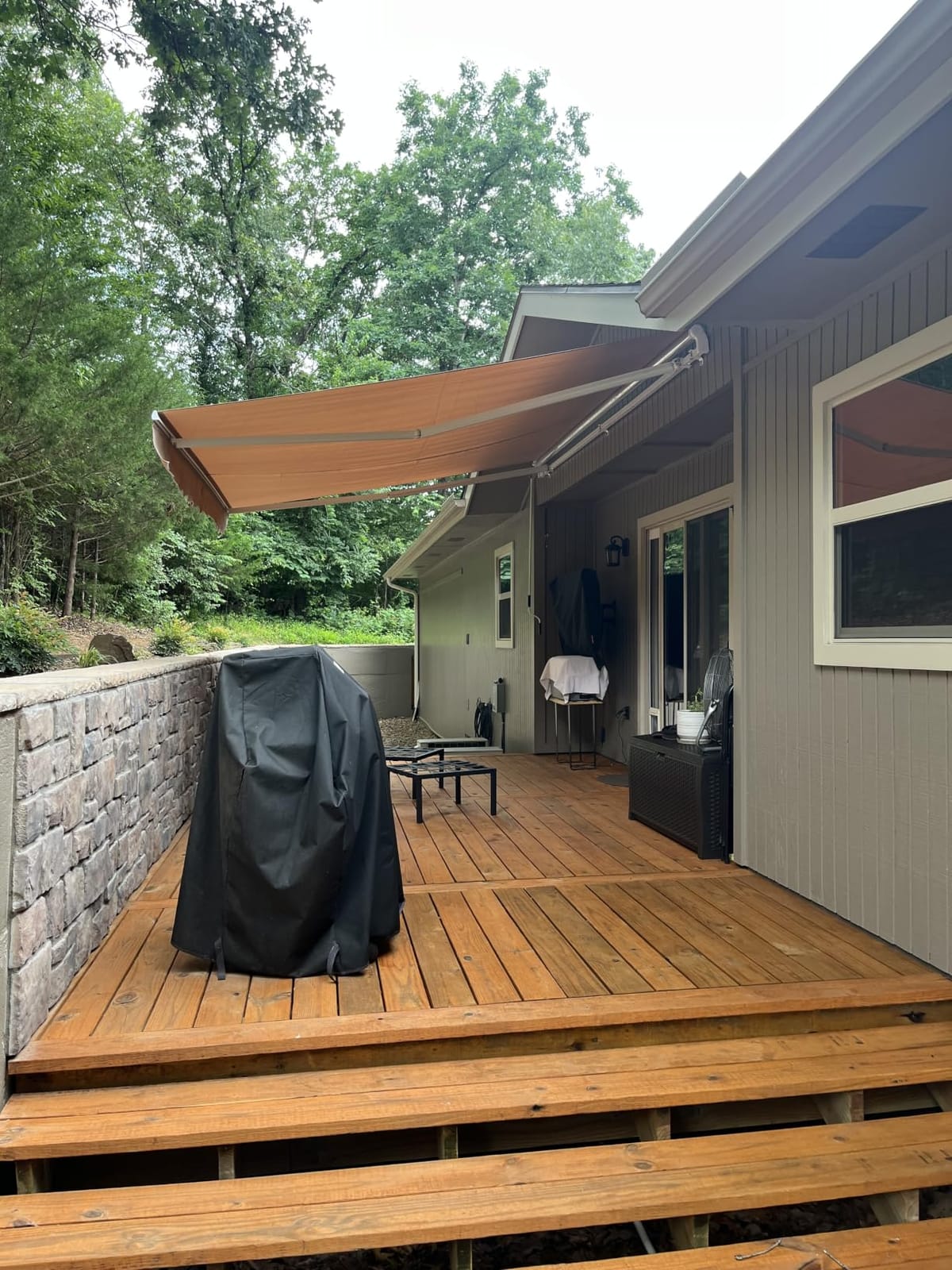 AECOJOY Retractable Awning, 13' x 10' Awnings for Outside, Beige | Retractable Awnings for Patio, Sunsetter Awning Canopy Cover Outdoor Deck Porch Awnings with Manual Crank Handle for Backyard customer photo 2