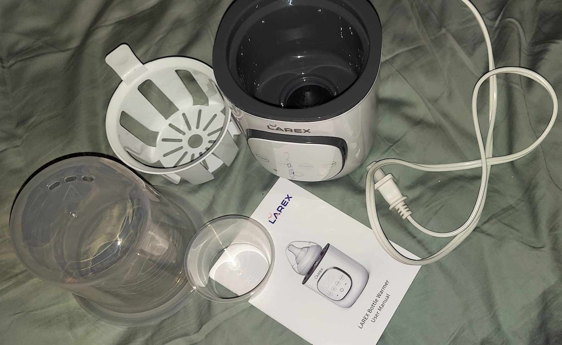 LAREX Bottle Warmer, Fast Baby Bottle Warmer for Breastmilk and Formula, with Timer and Accurate Temp Control, 8 in 1 Baby Milk Warmer BPA Free with Digital Display, Bottle Warmers for All Bottles customer photo 1