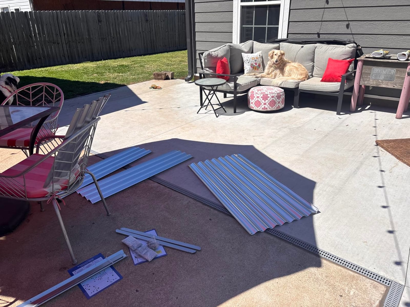Land Guard Galvanized Raised Garden Bed with Legs, 48×24×32in Large Metal Elevated Raised Planter Box with Drainage Holes for Backyard, Patio, Balcony, 700lb Capacity(Grey)…… customer photo 2